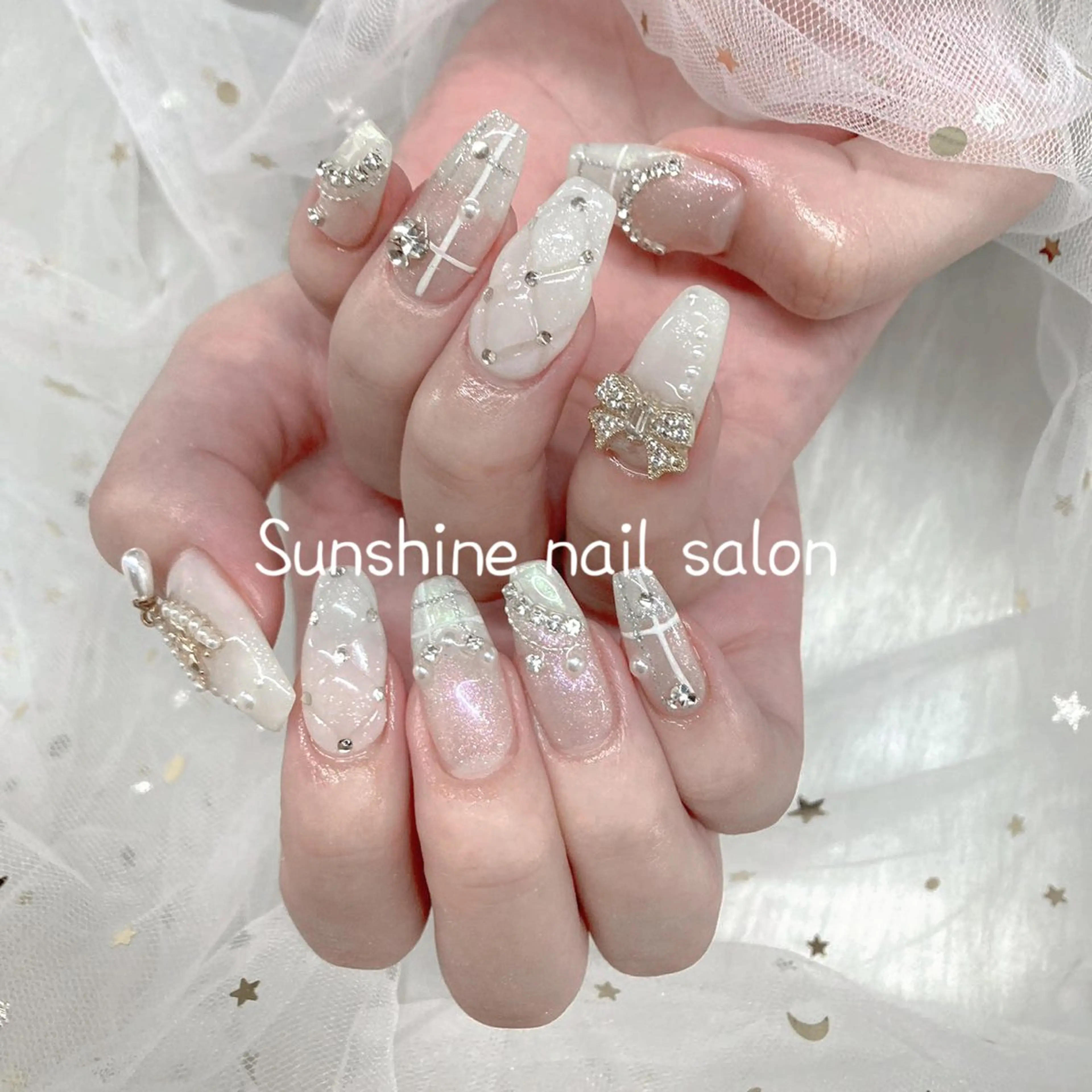 💖人気チップ長さだし180分「ゴージャス」やり放題💅ジェルオフ無料、長さだしオフ他店オフ追加1000円の写真