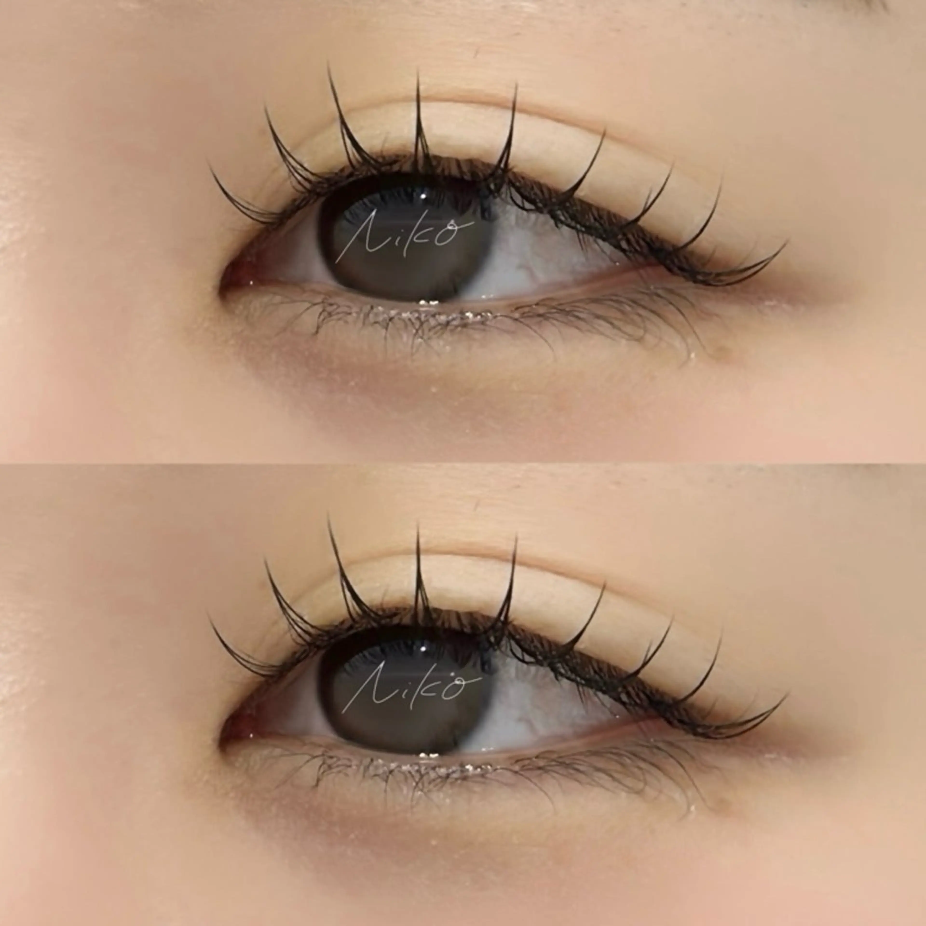 マツエク・マツパ 束感まつ毛 フラットラッシュ マツエク ꒰ Niko ꒱ marikaの眉毛・アイブロウイメージ