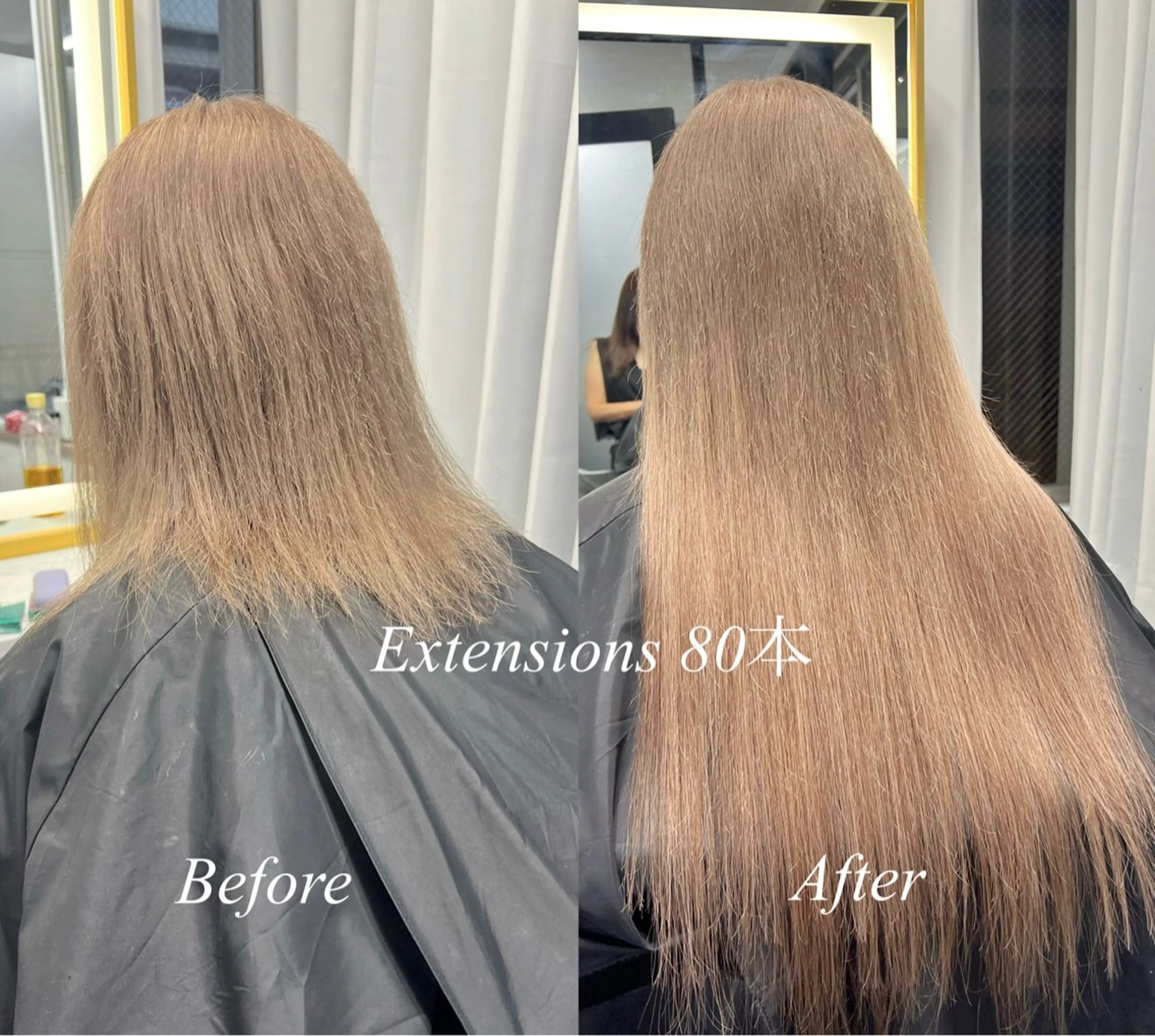 ロング カラー シールエクステ ハイトーンカラー エクステ ヘアカラー エクステ シールエクステ特化 ハイトーン、NANAのヘアスタイル