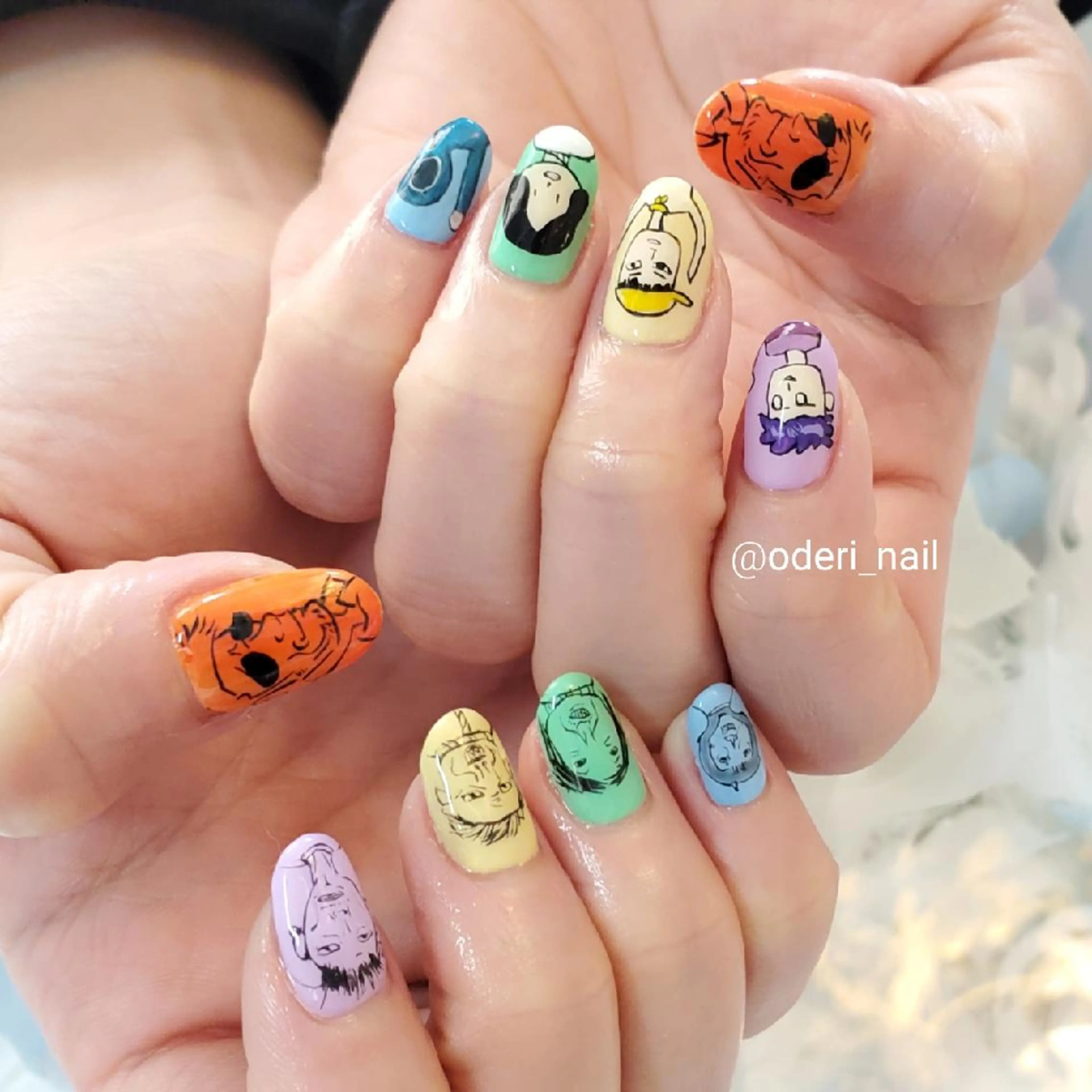ネイル アートネイル ジェルネイル おで@ oderi_nailのネイルデザイン