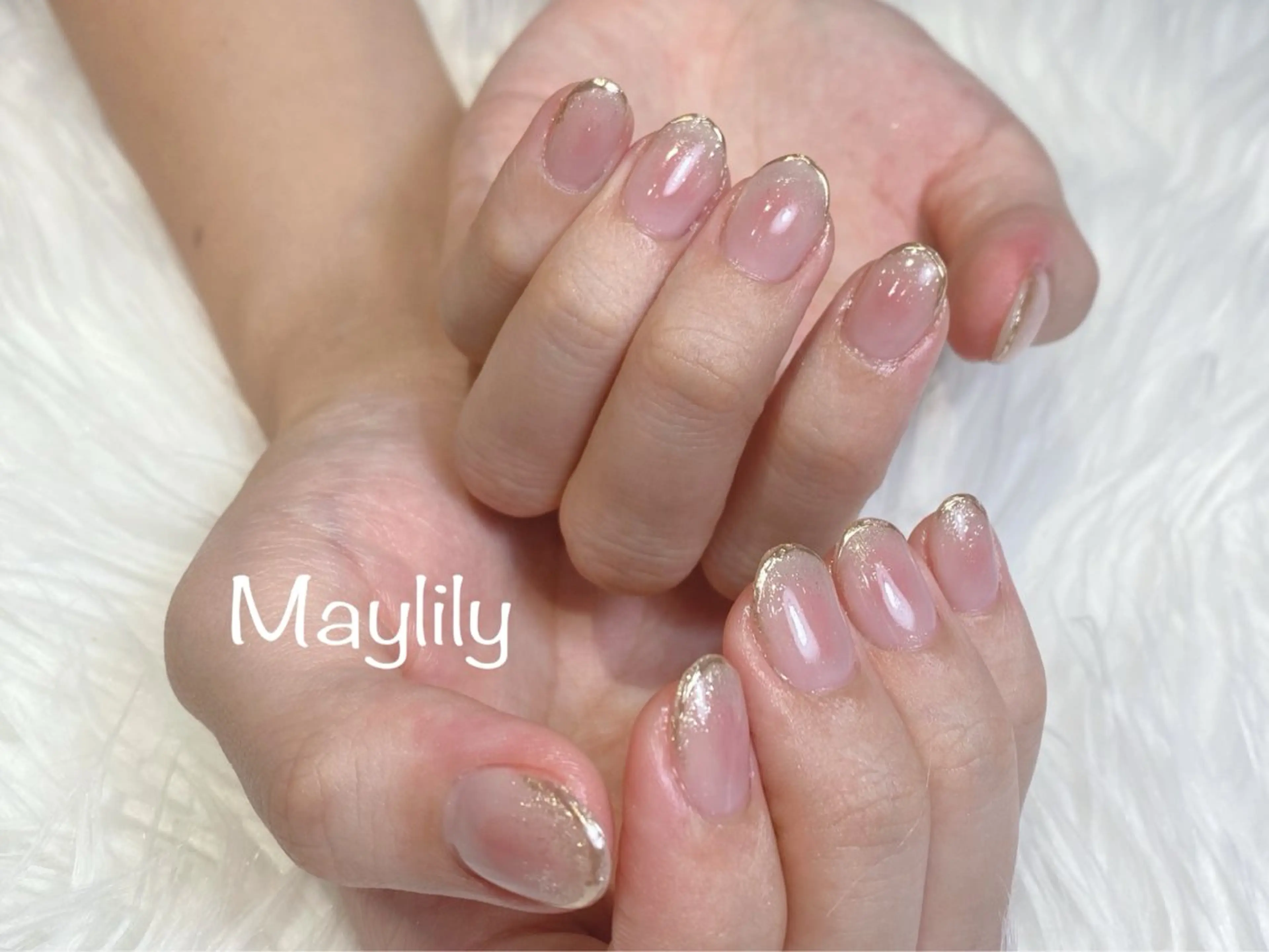 ネイル チークネイル フレンチネイル ミラーネイル ハンドネイル Nail salon Maylily所属・Nail salon Maylilyのネイルデザイン