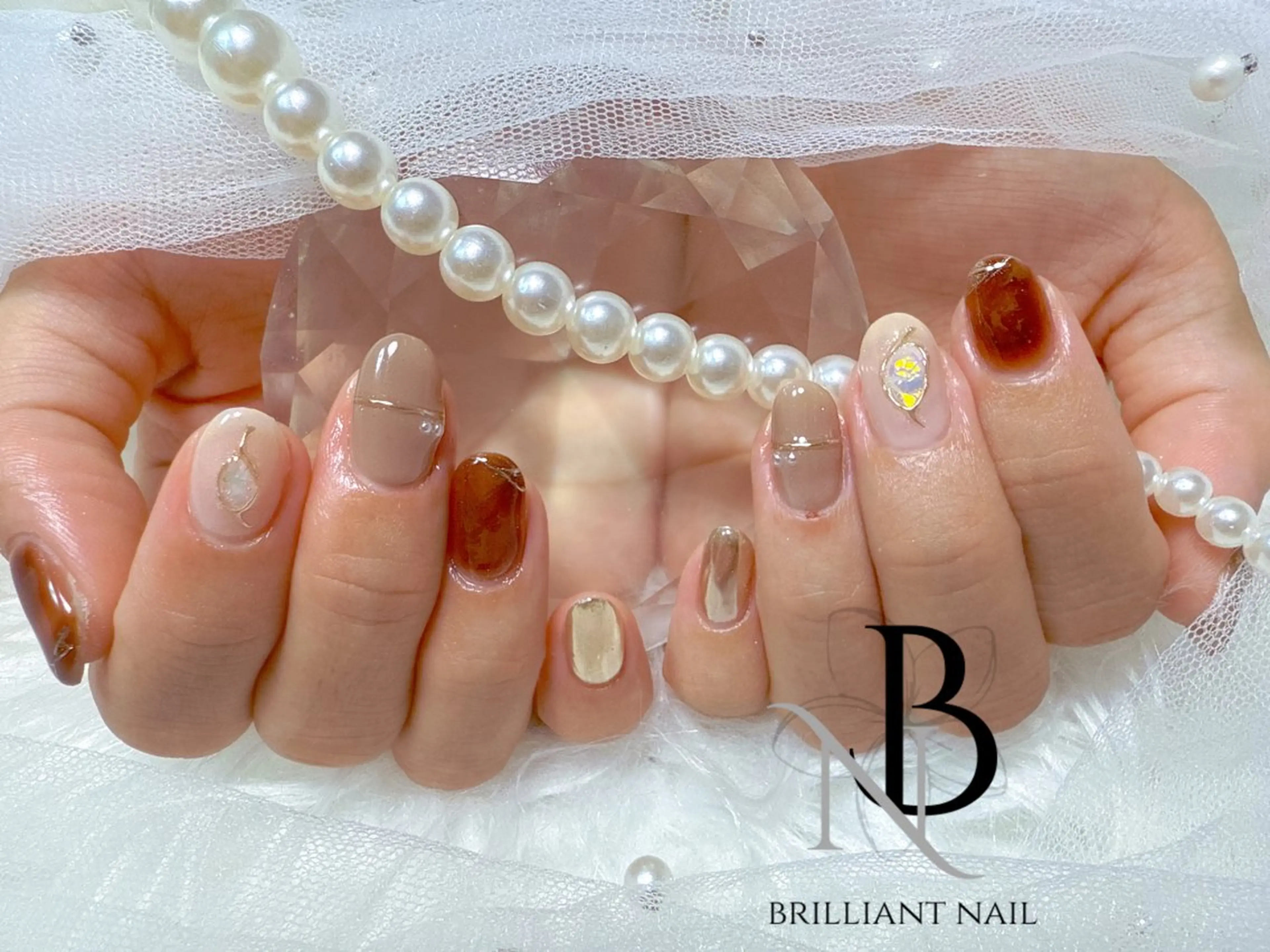 ショート ハンドネイル ハンドケア brilliant nail💎あやのネイルデザイン
