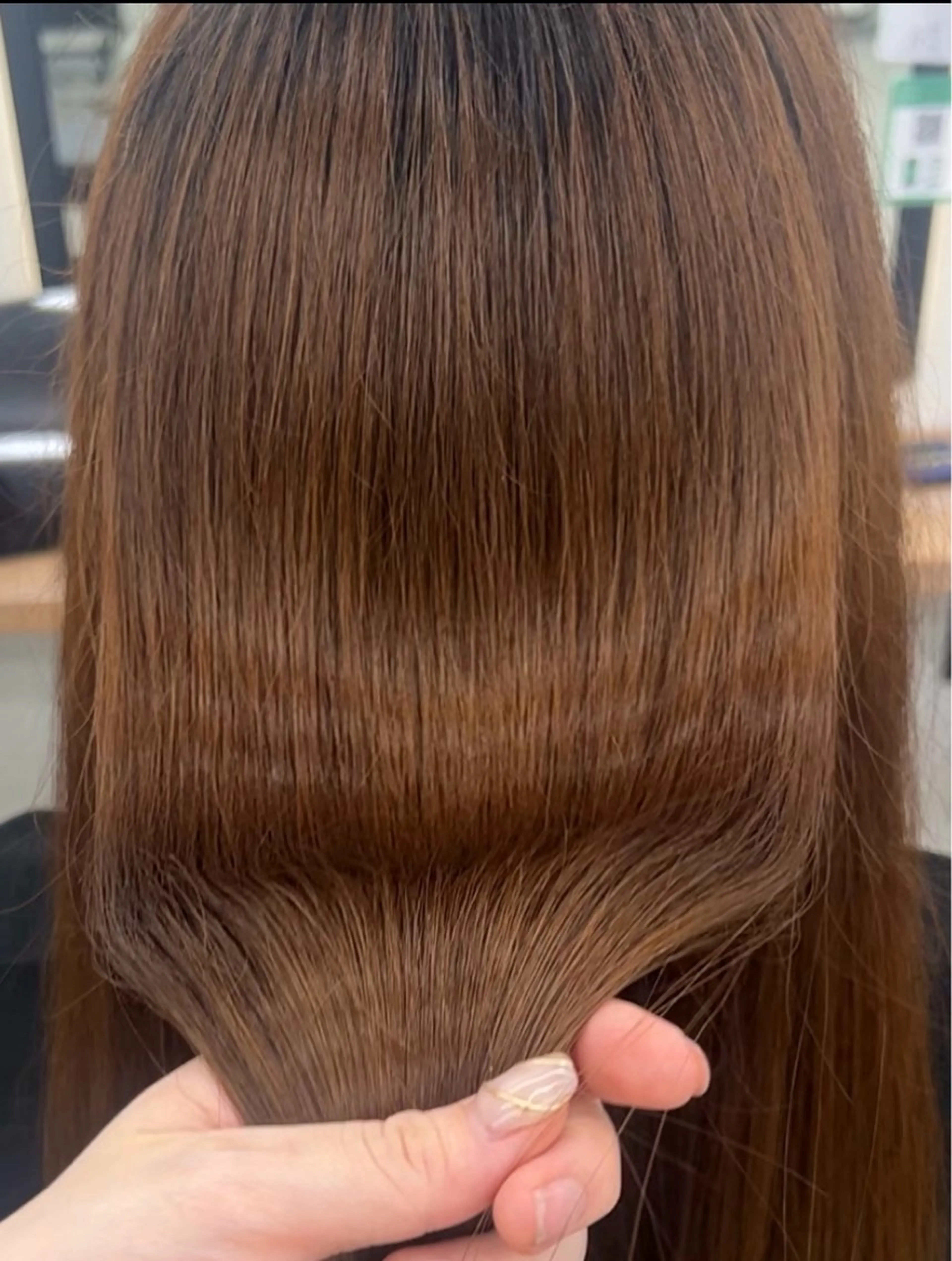 ロング ボブ/縮毛矯正/艶髪 /さのまなみのヘアスタイル