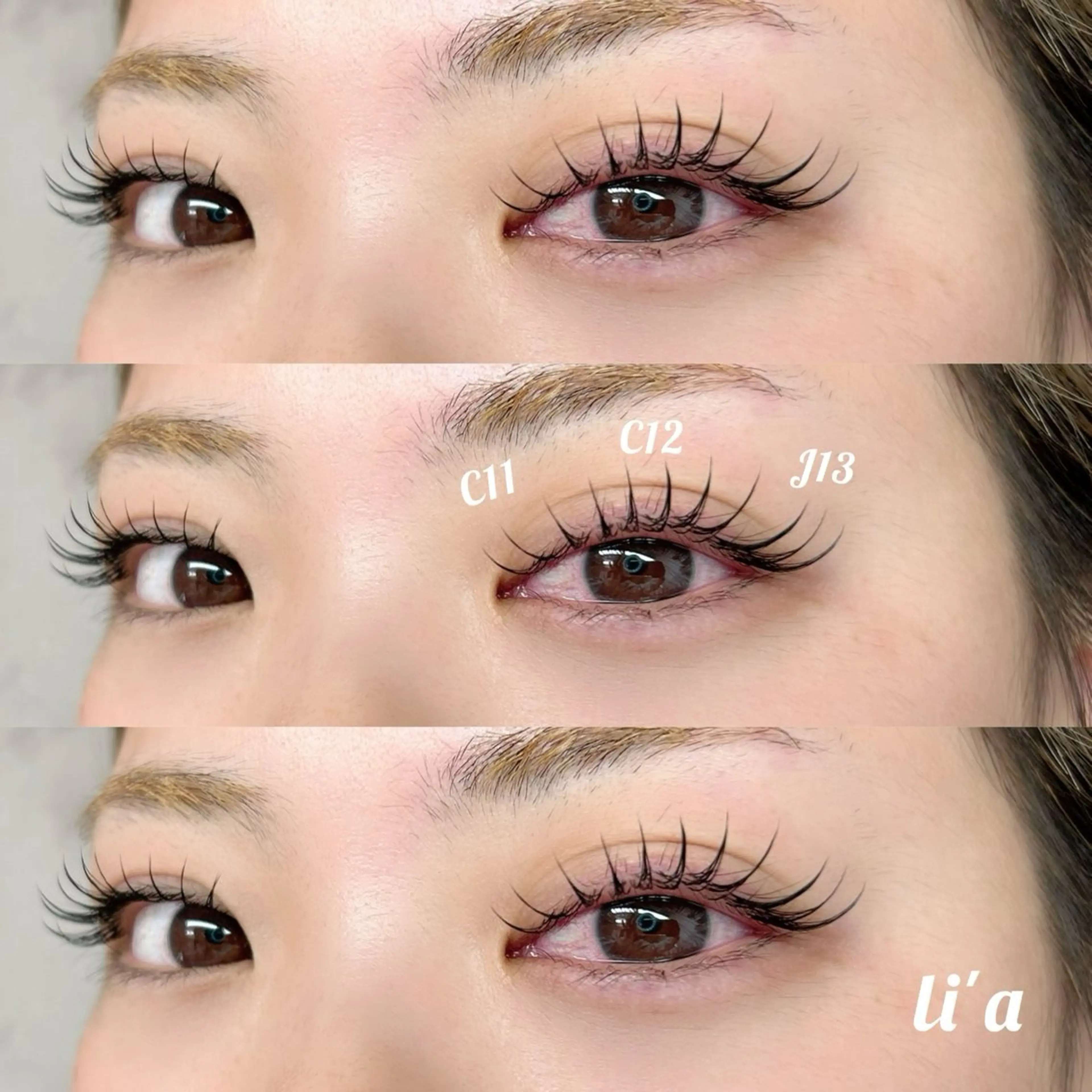 マツエク・マツパ フラットラッシュ li'a所属・li' aのマツエク・マツパデザイン