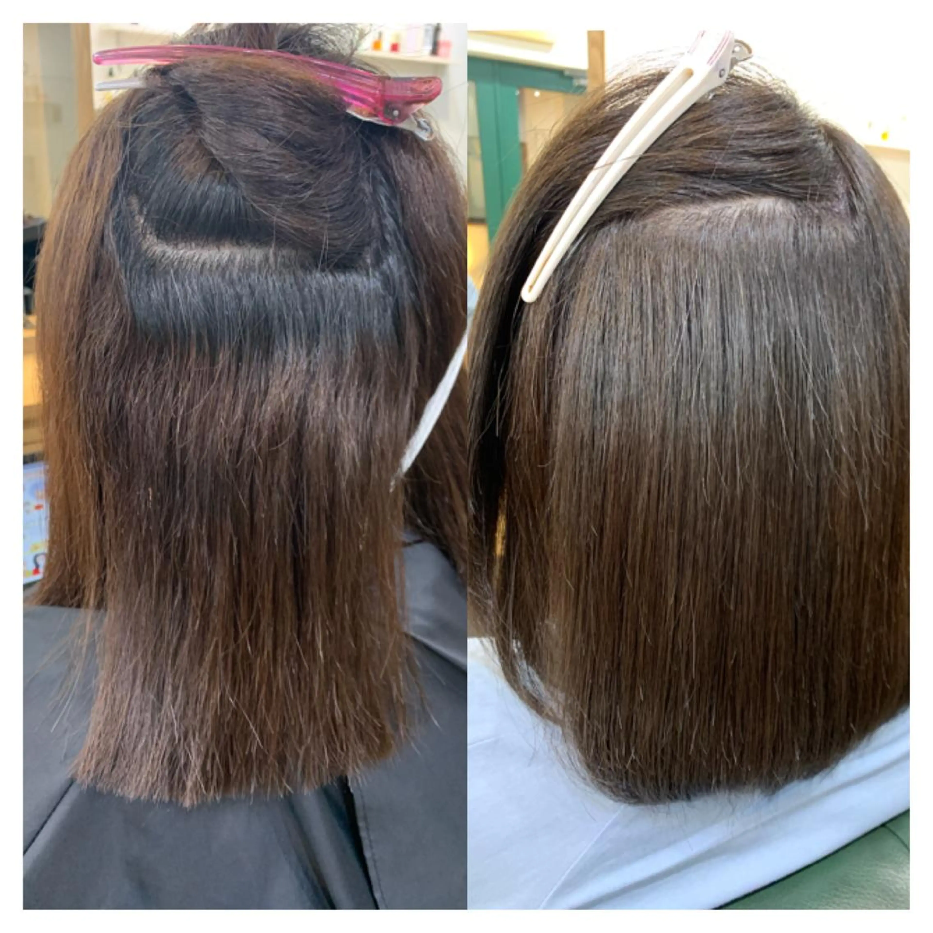 ミディアム カット 縮毛矯正 トリートメント 村山 茉衣のヘアスタイル