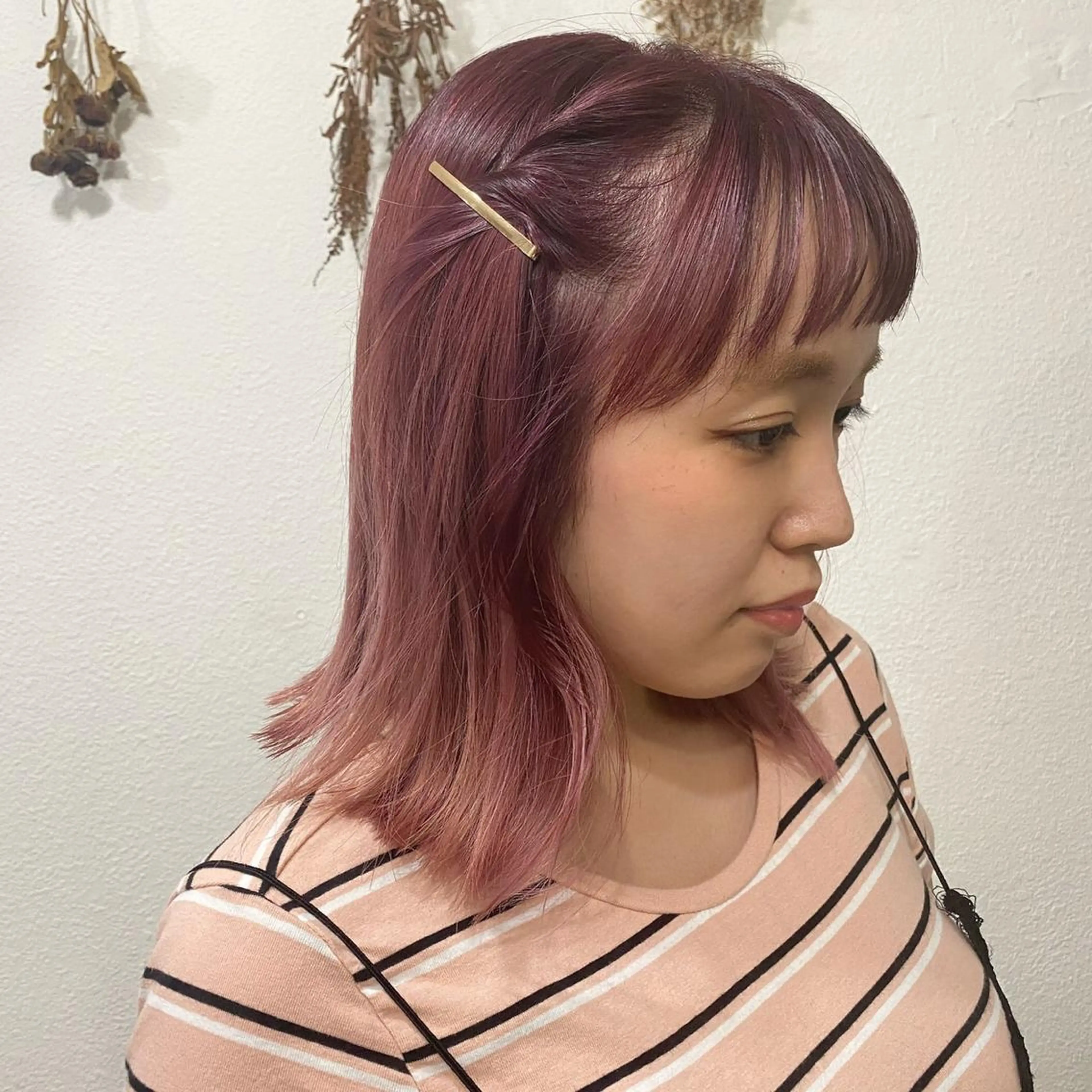 ミディアム カラー chambre シャンブルのヘアスタイル