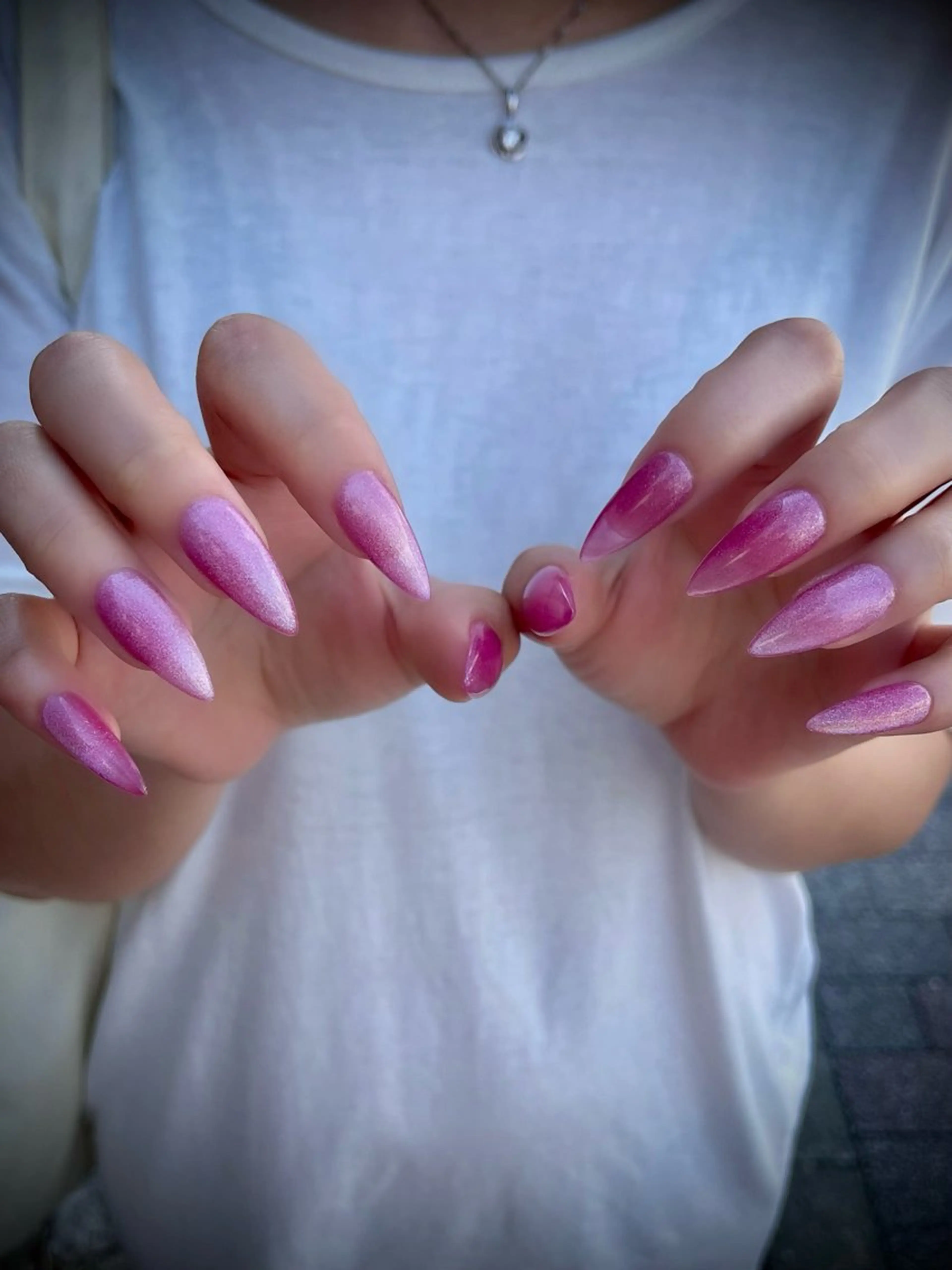 ネイル フットネイル キラキラネイル マグネットネイル ワンカラーネイル スカルプネイル nine.🦋 YUKOのネイルデザイン