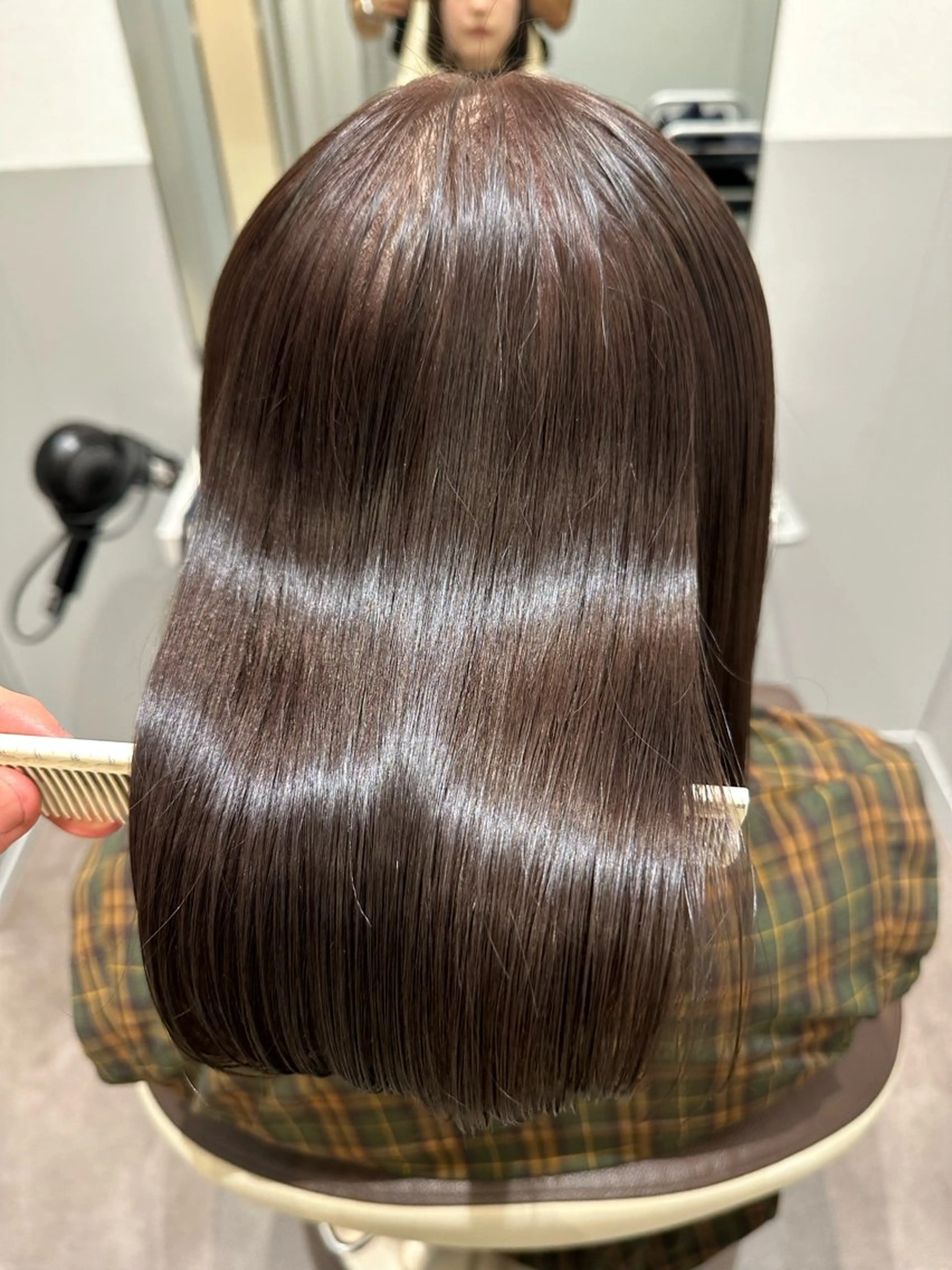 ミディアム amber池袋所属・美髪矯正・ブリーチ 矯正🫧秋元ゆたかのヘアスタイル