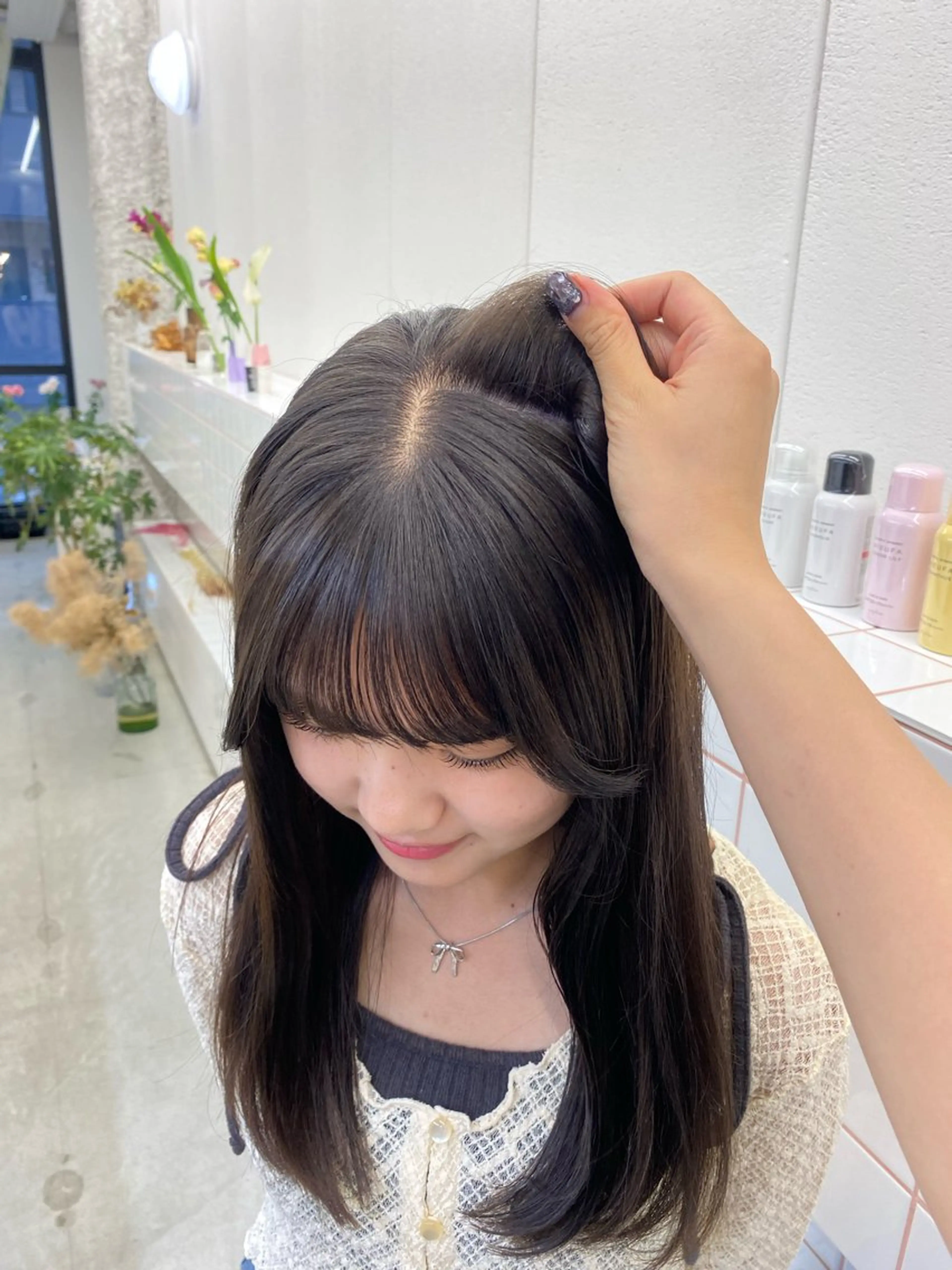 ロング カラー 透明感カラー カット ヘアカラー トリートメント NIKO/名古屋/ 伏見/花屋併設のヘアスタイル