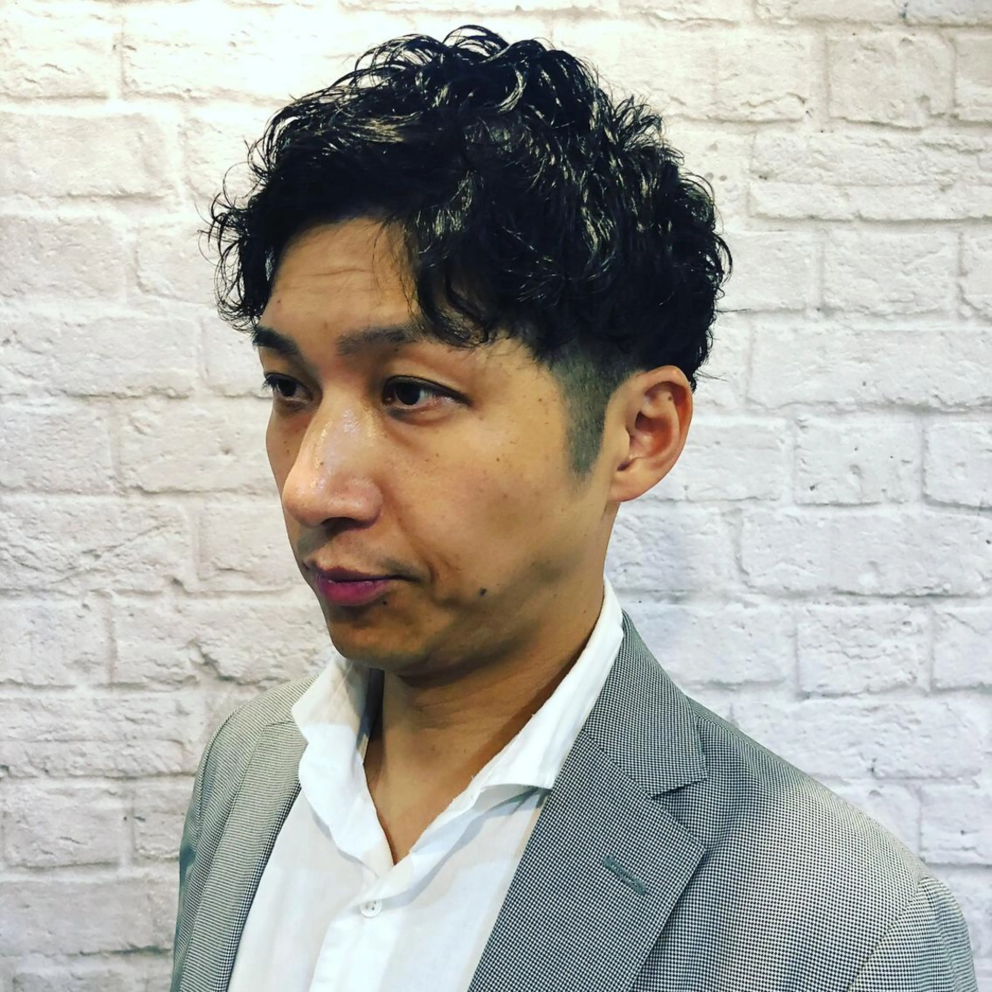 ショート カット パーマ ヘアセット 赤坂barber 古澤慶一郎【モテ髪】のヘアスタイル