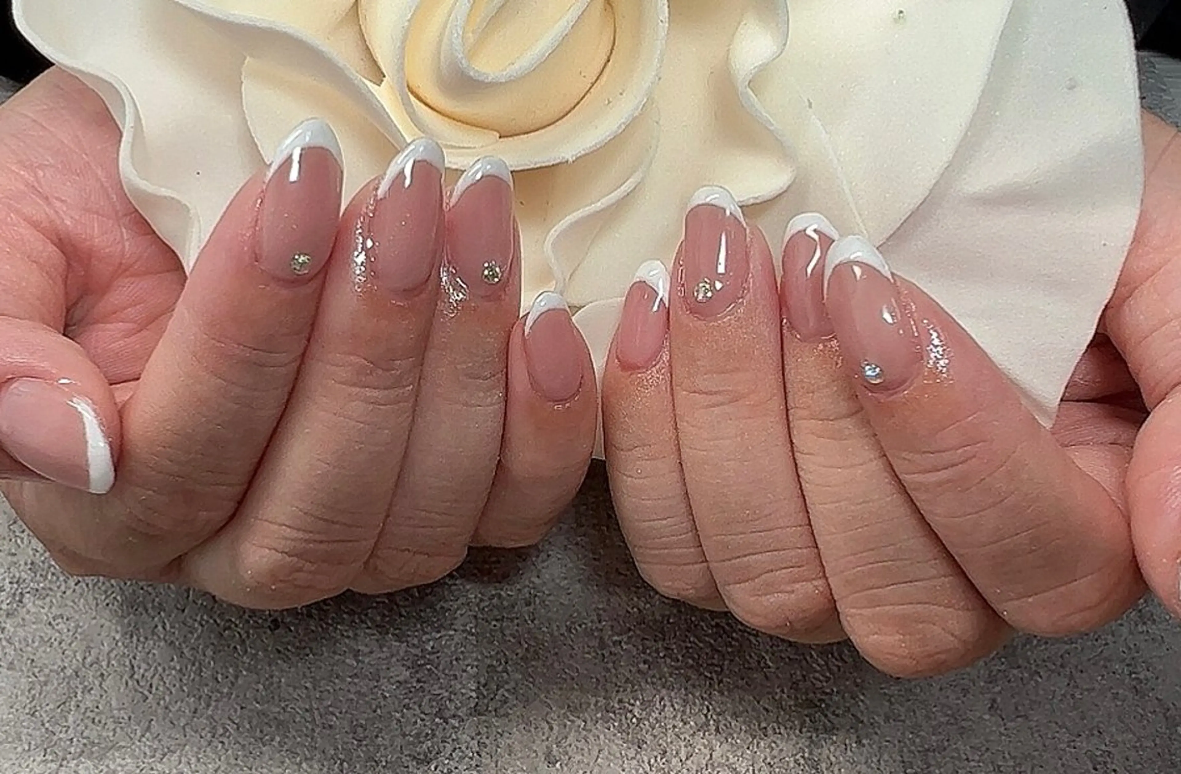 ネイル フレンチネイル オフィスネイル シンプルネイル ハンドネイル Ruana Nailのネイルデザイン