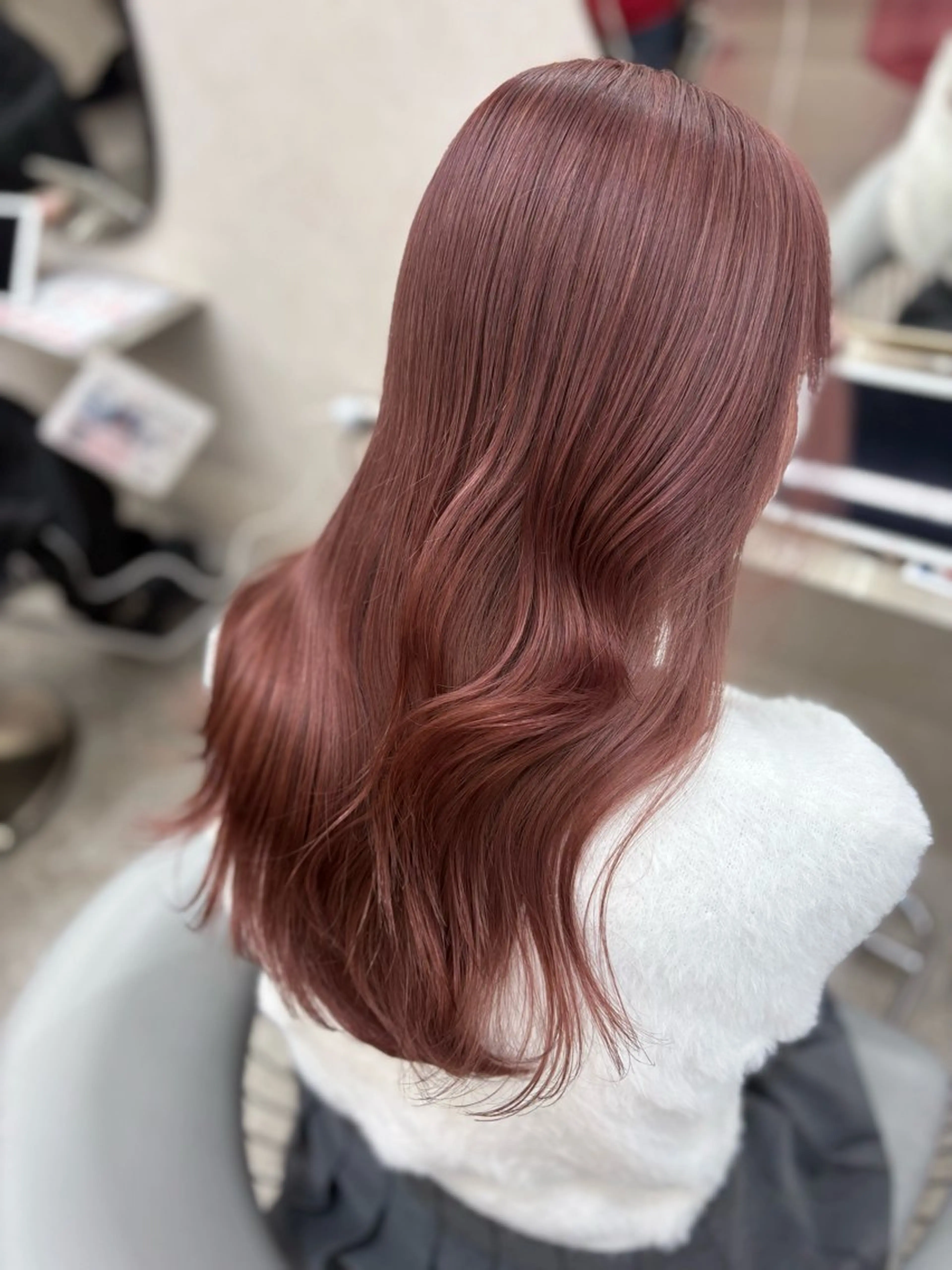 セミロング カラー カット ヘアカラー トリートメント 新宿/韓国ヘア 中明度カラー/かやのヘアスタイル