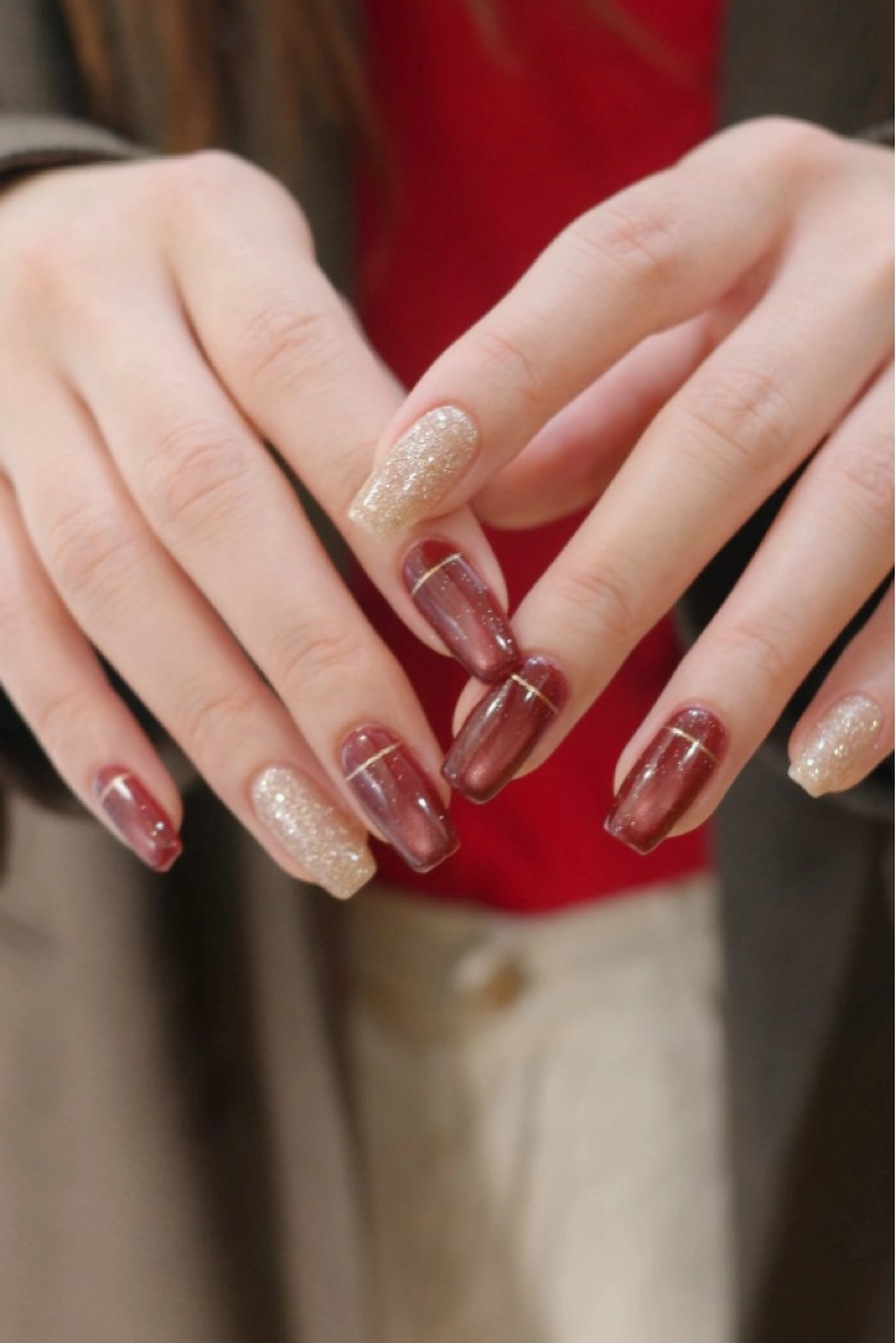 ネイル クリスマス ハンドネイル reika .のネイルデザイン