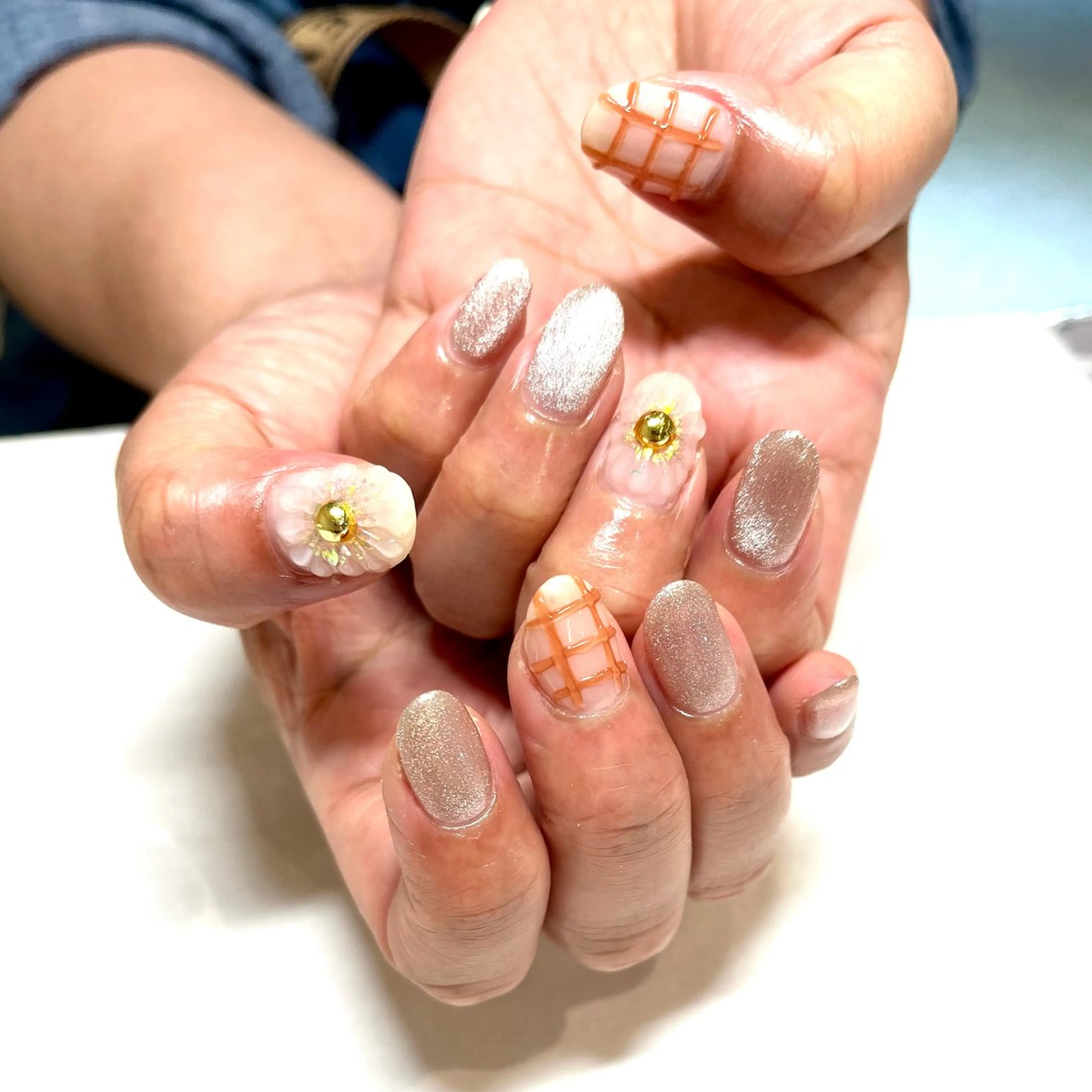 ネイル フラワーネイル nail room Hotori.のネイルデザイン