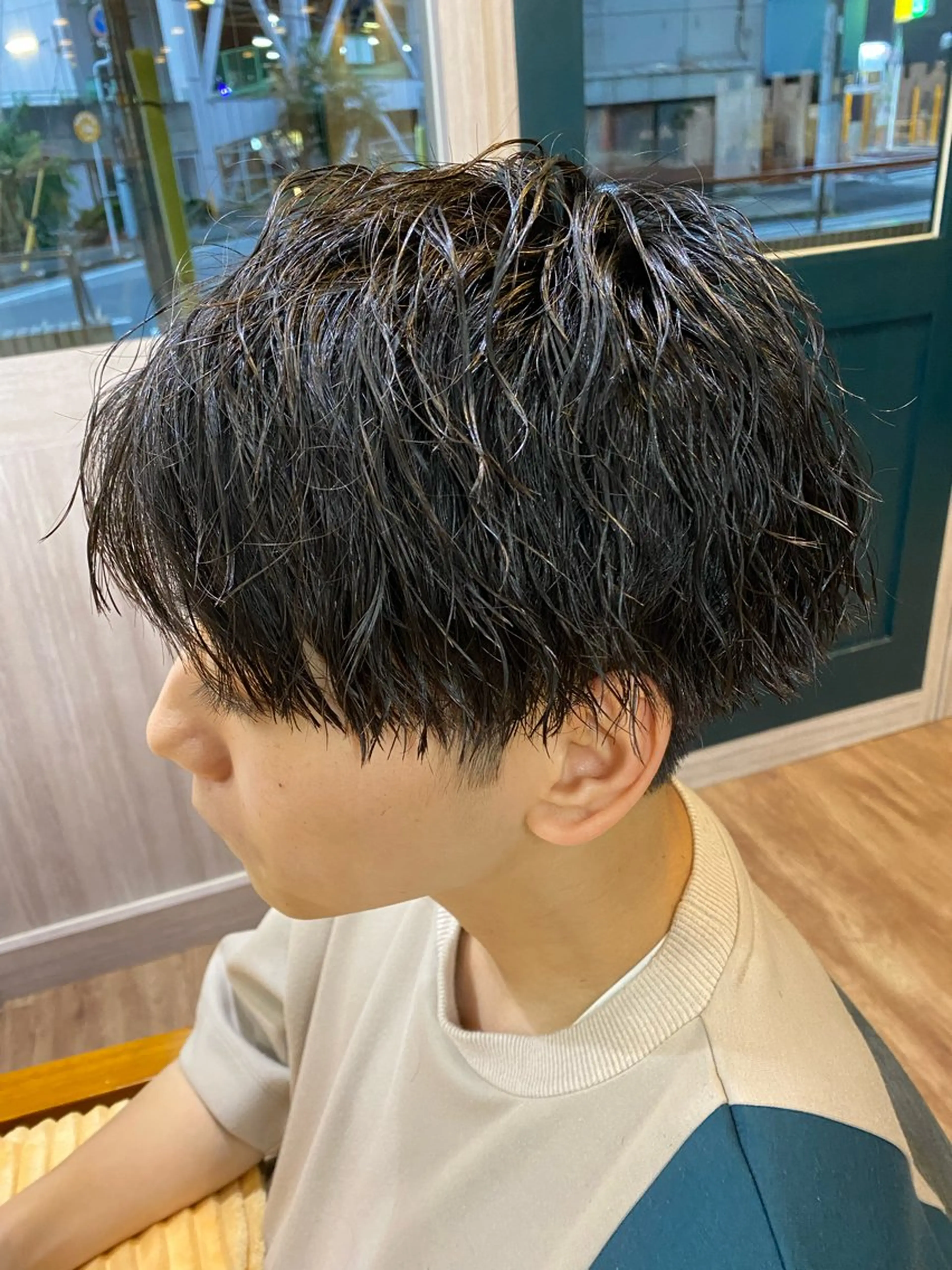 メンズ カット パーマ 野呂 隼人のヘアスタイル