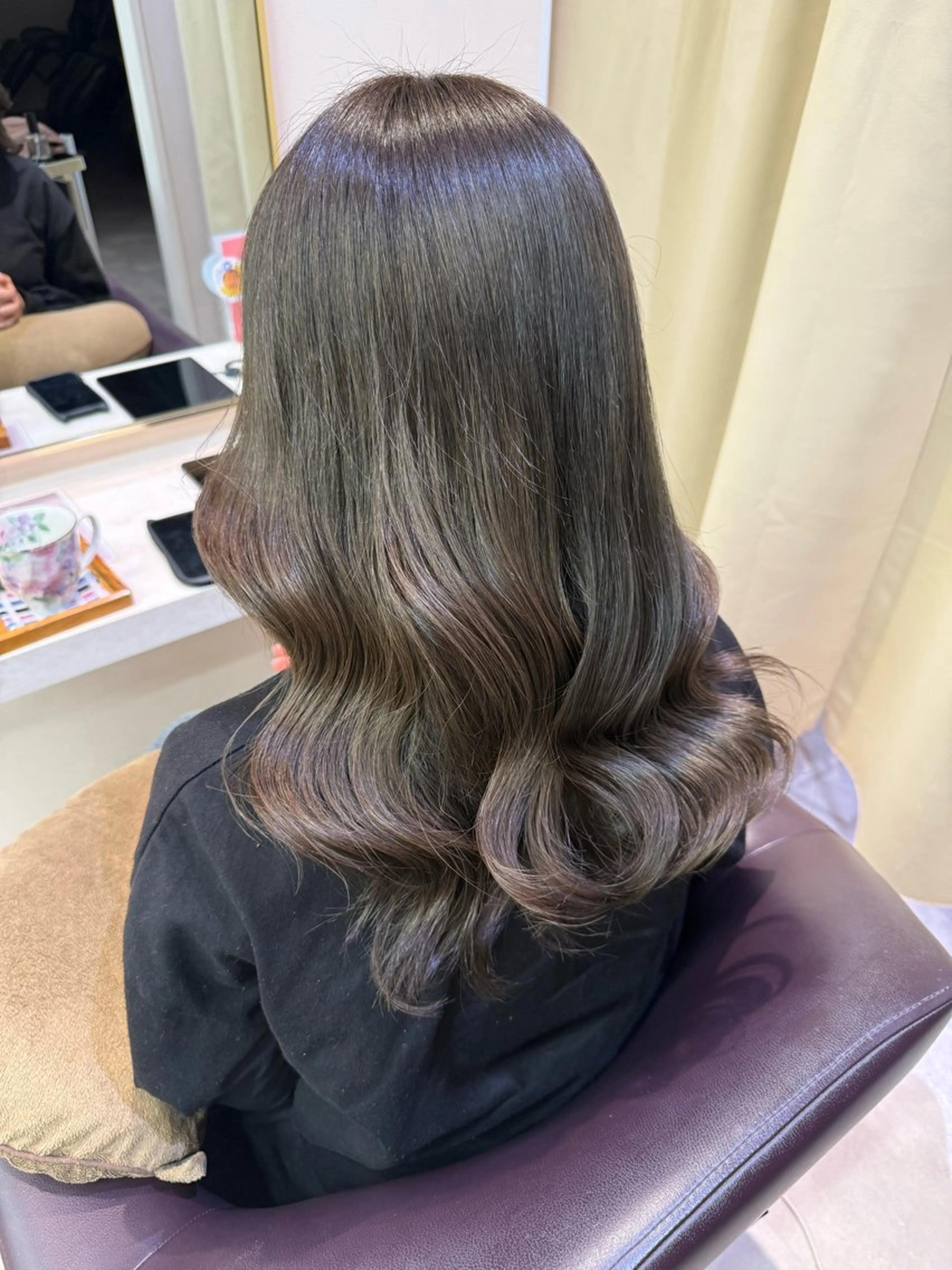 ロング カラー ヘアカラー オタク美容師☃️🩵 ヘアアレンジ/暗髪のヘアスタイル