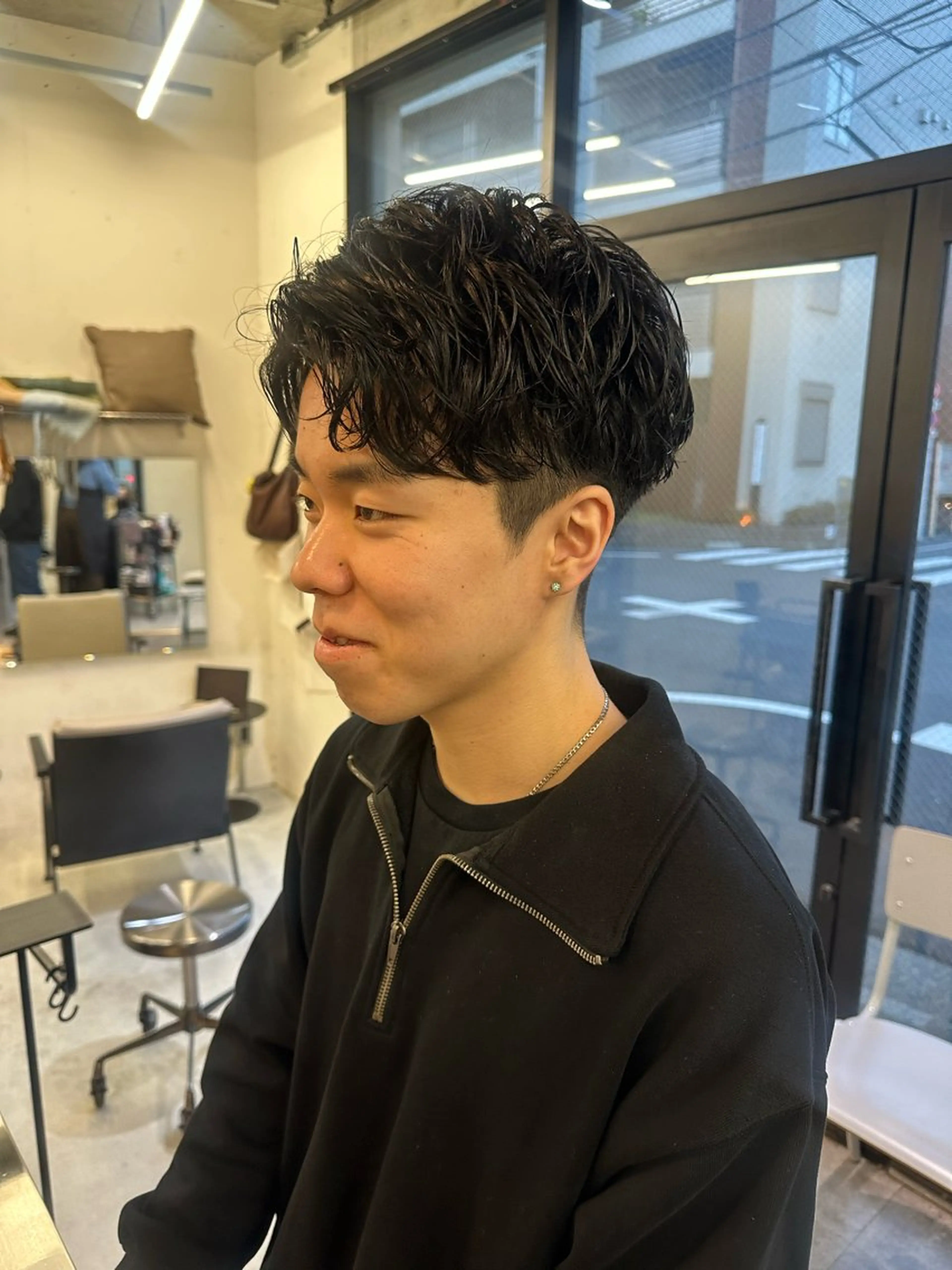 パーマ メンズ カット パーマ トリートメント 東京 千駄ヶ谷🫧 hiyori🫧のヘアスタイル