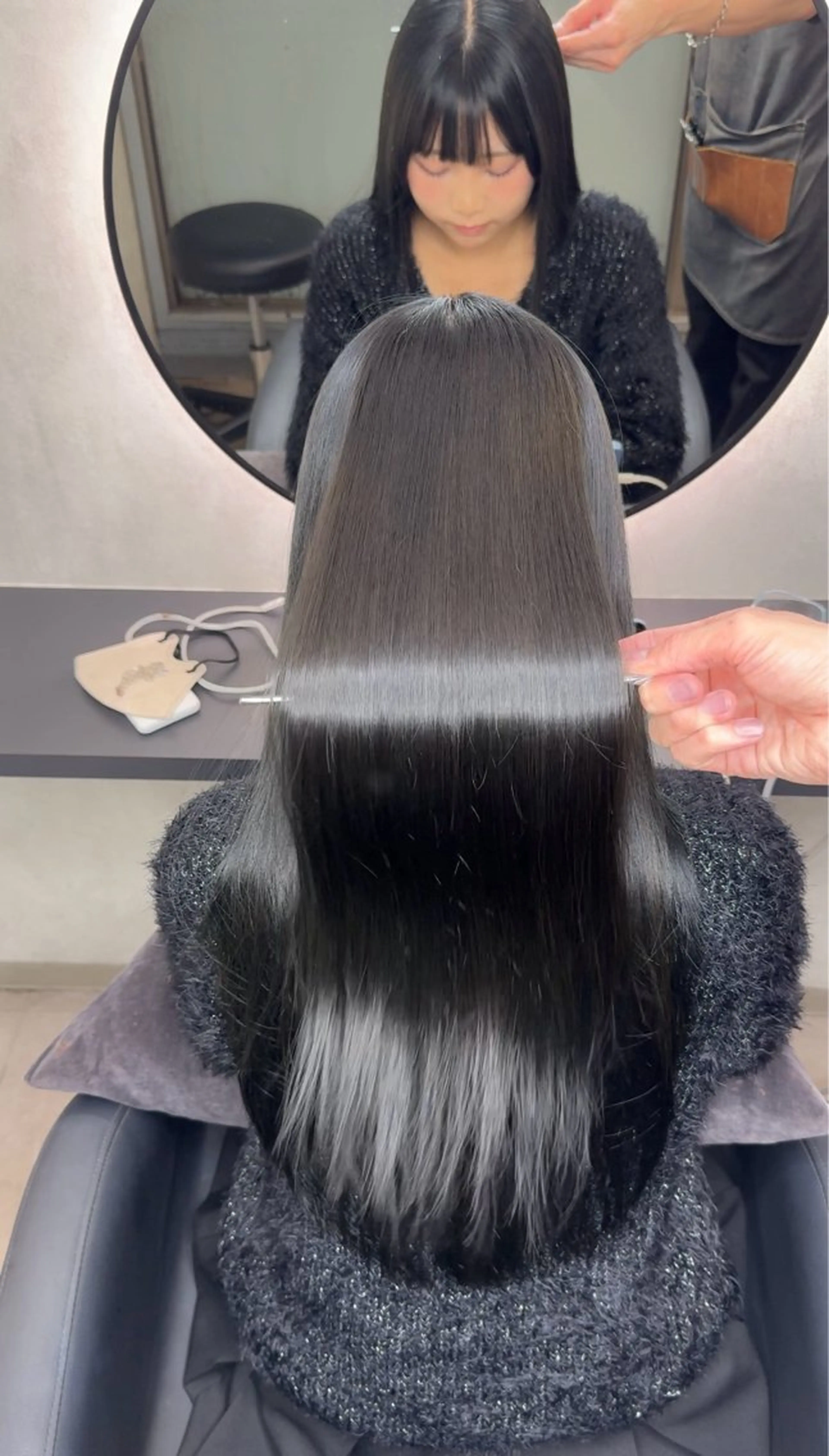 ロング カラー ヘアアレンジ ヘアカラー 縮毛矯正 トリートメント 新宿 /髪質改善/ 縮毛矯正/ヒュウガのヘアスタイル