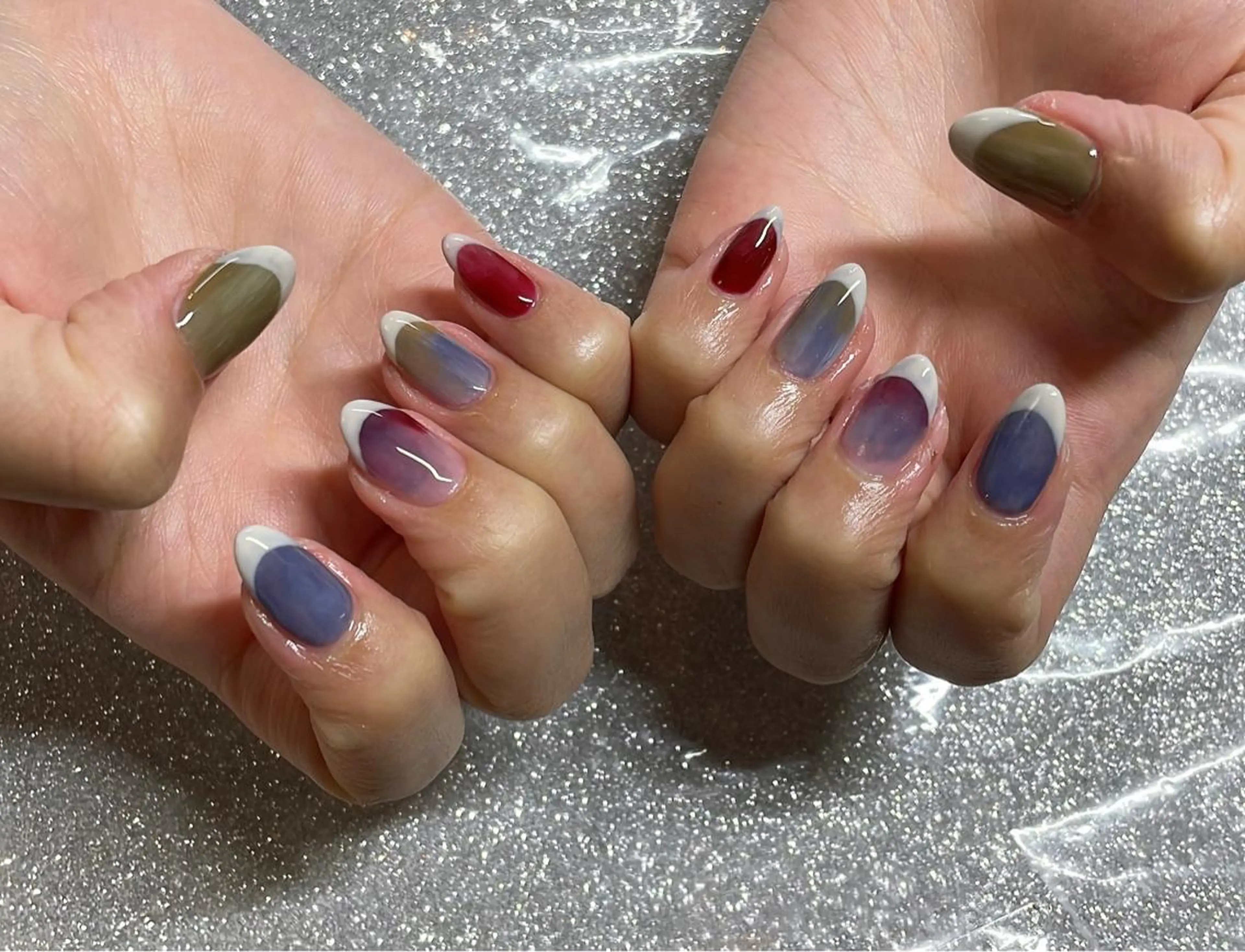 ネイル ハンドネイル VIERU 🌈🎀💖のネイルデザイン