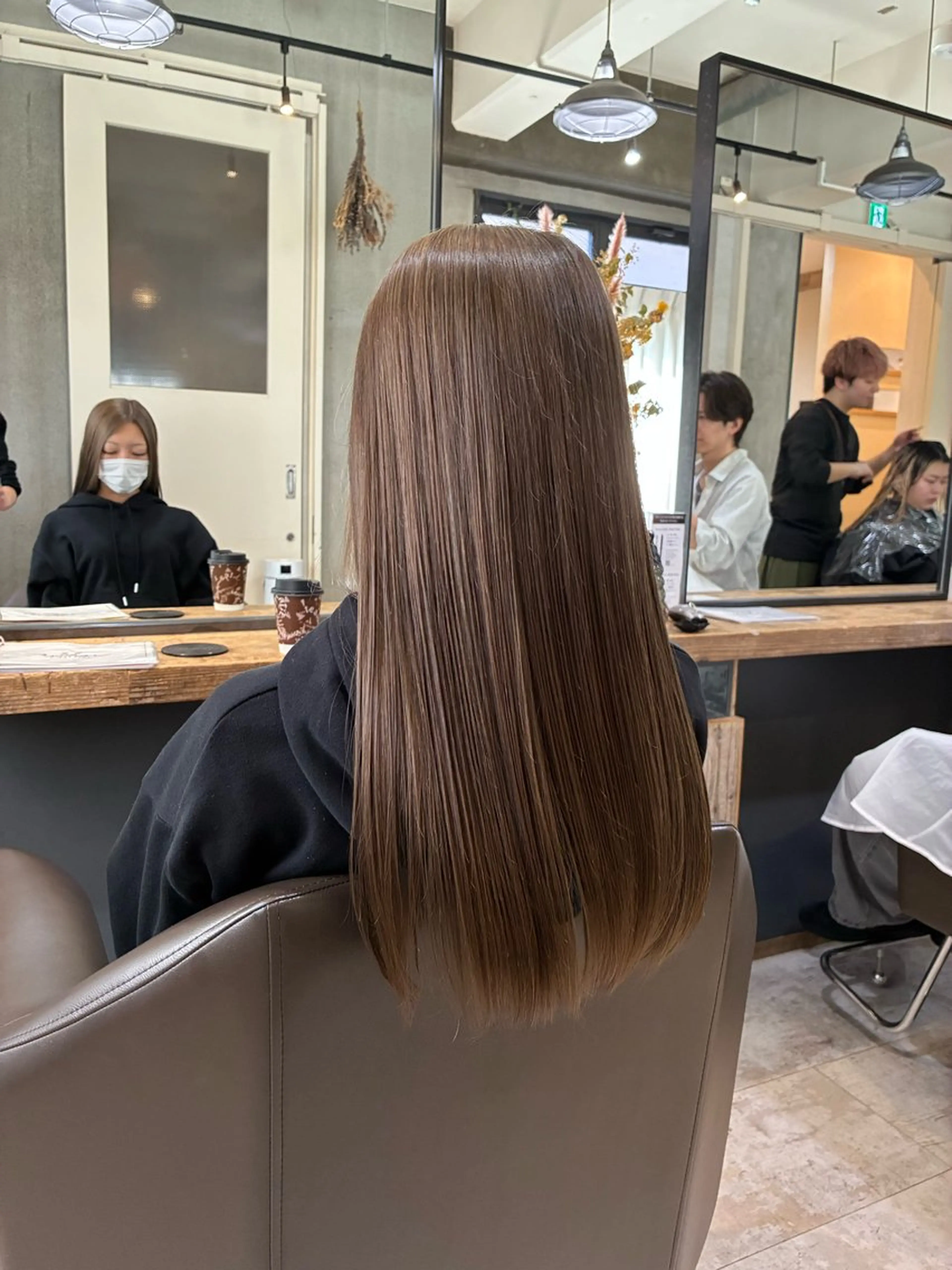 ロング カラー ヘアカラー 阿部 翔一郎/暖色系カラーのヘアスタイル