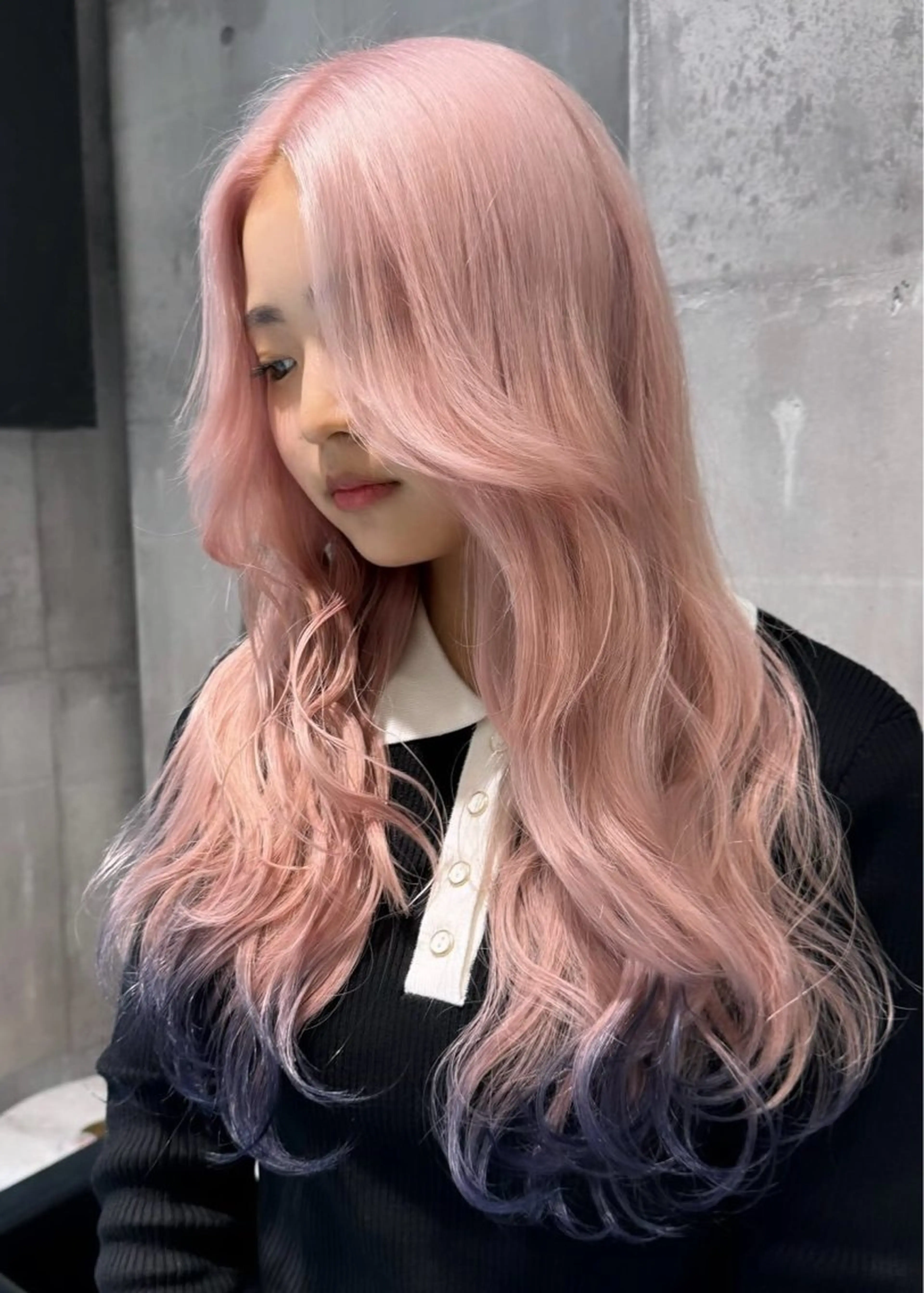 ミディアム カラー ヘアアレンジ ベージュカラー ブリーチ 抜きっぱなしブロンド ブロンド ダブルカラー ヘアカラー トリートメント 🌟🍒ハイトーン 韓国ヘア/ユウミのヘアスタイル