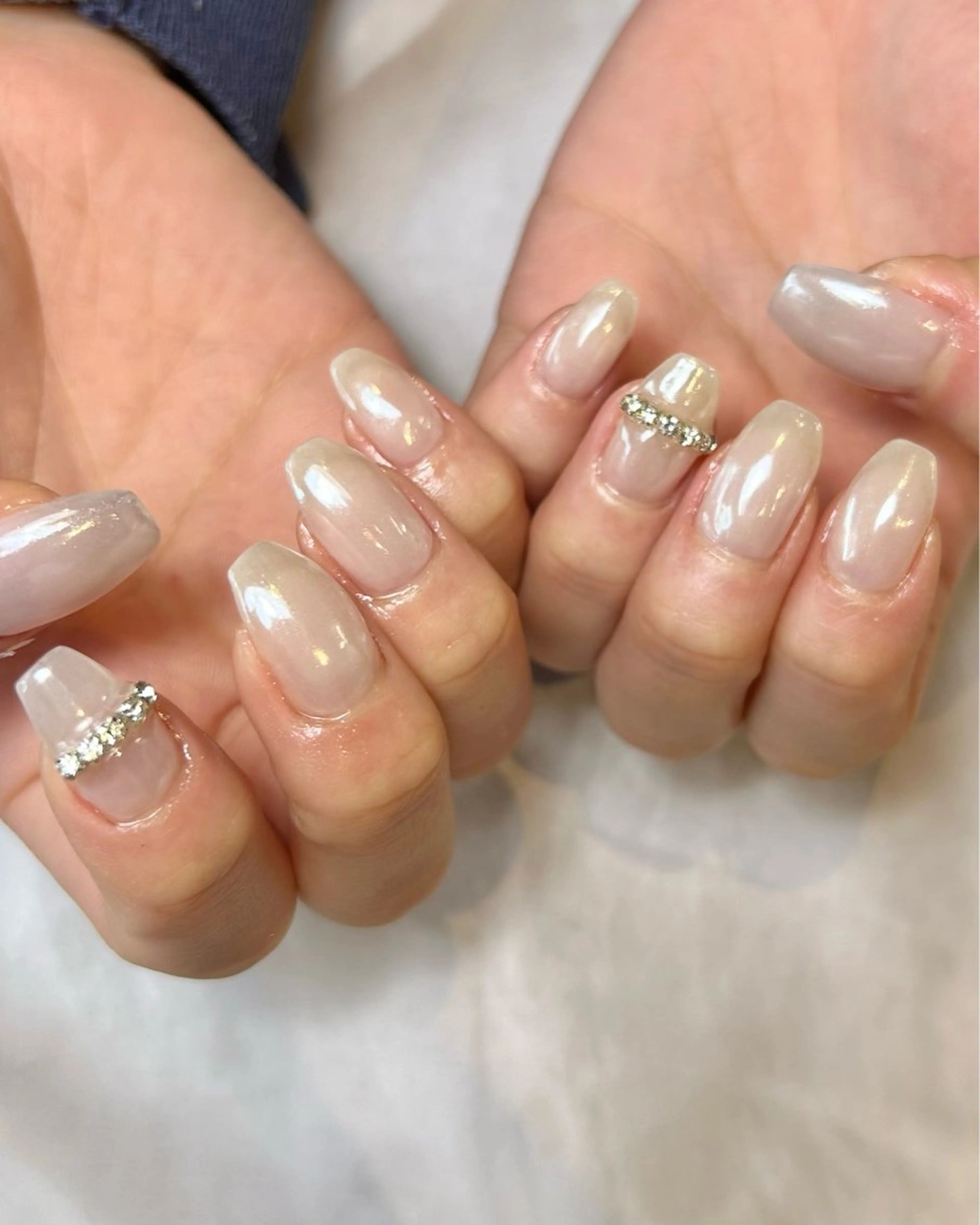 ネイル ミラーネイル ワンカラーネイル ハンドネイル Reflection marikoのネイルデザイン