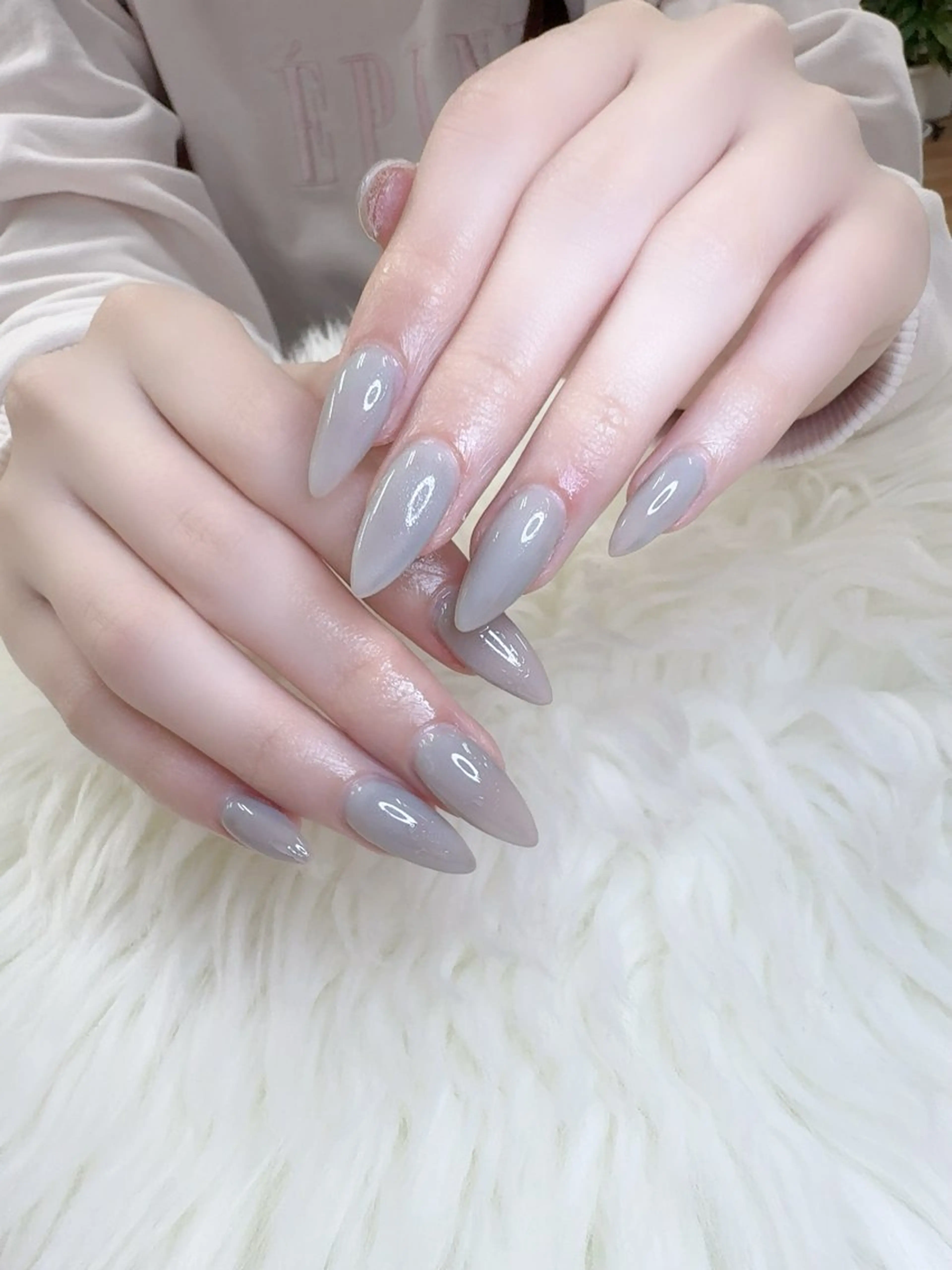 ネイル フレンチネイル 韓国ネイル マグネットネイル ニュアンスネイル オフィスネイル ハンドネイル Mlan Nailのネイルデザイン