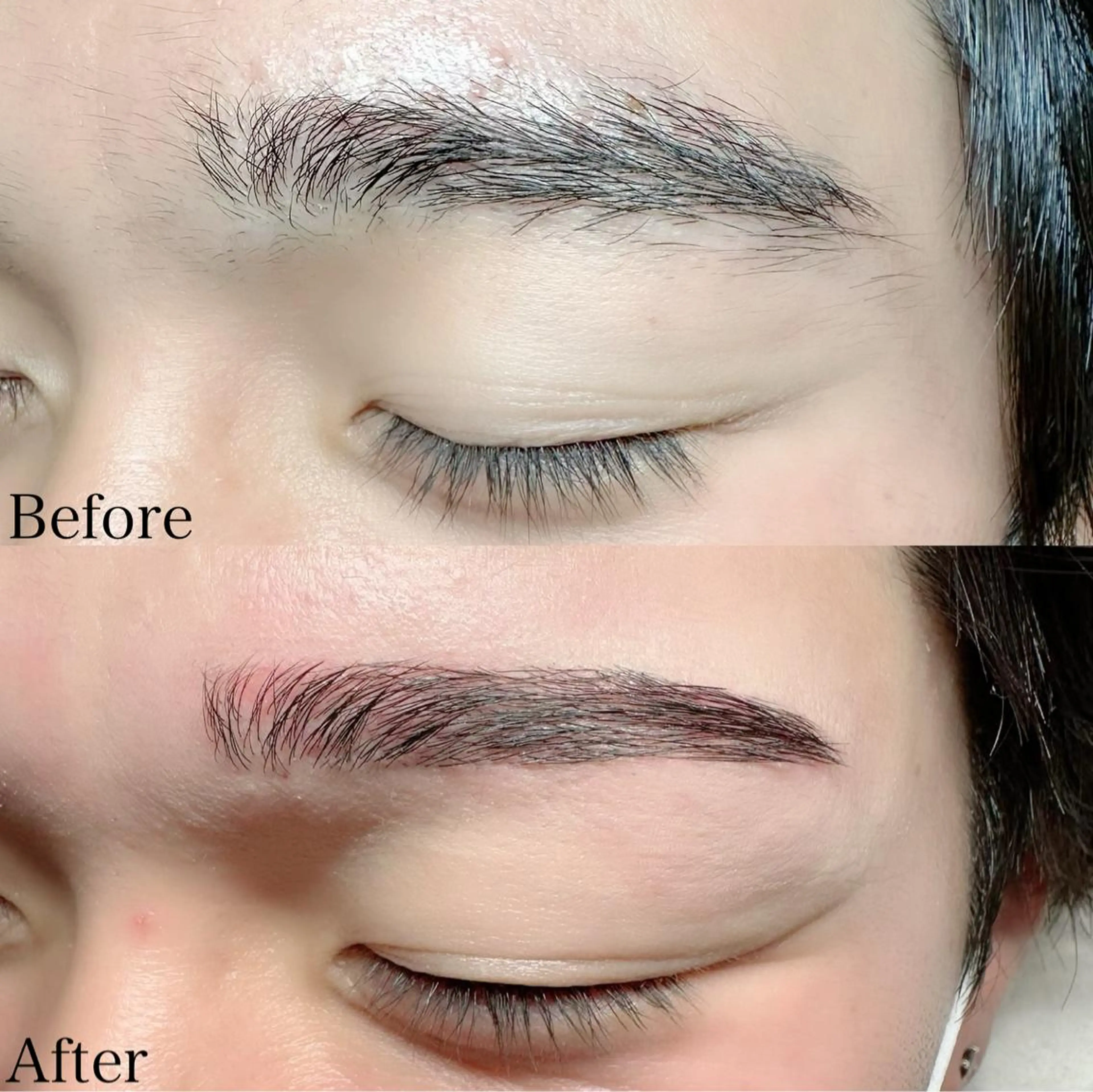 マツエク・マツパ アイブロウ ハリウッドブロウリフト 池袋駅韓国風🇰🇷 束感💗Tomoのマツエク・マツパデザイン