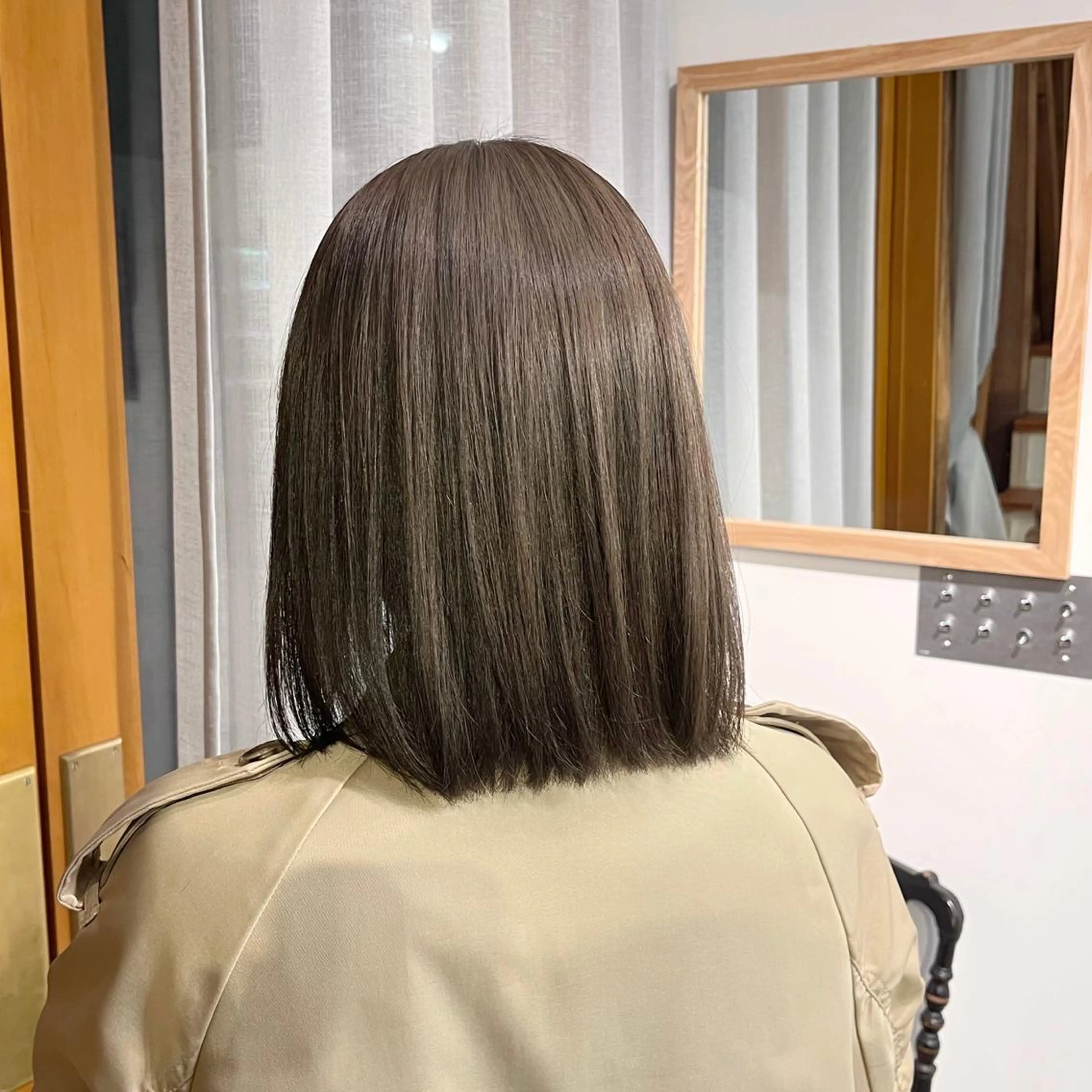 ショート カット ヘアカラー トリートメント ボブ/色素薄めカラー RISAのヘアスタイル