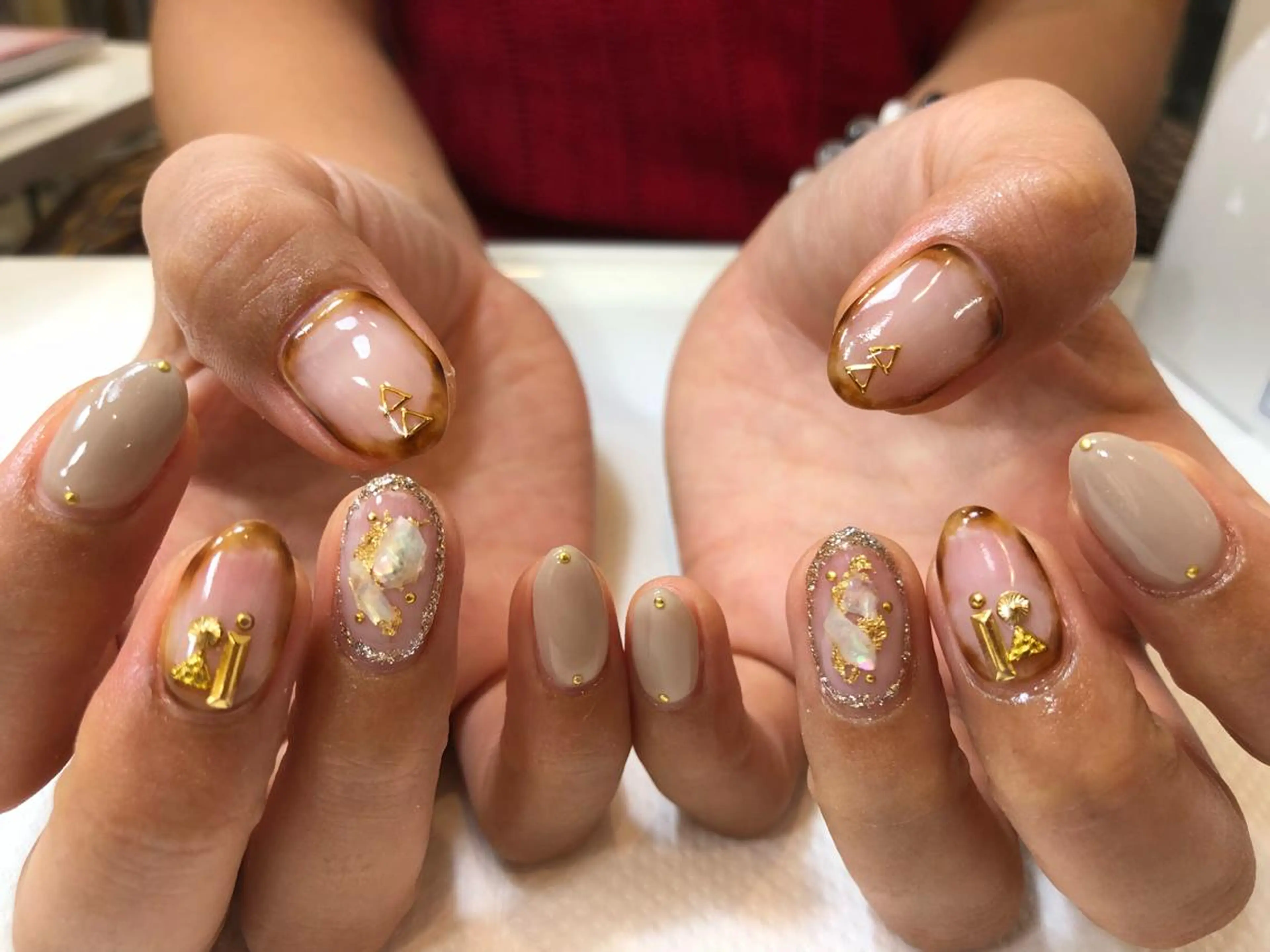 ネイル ハンドネイル umber 三茶1分のネイルデザイン