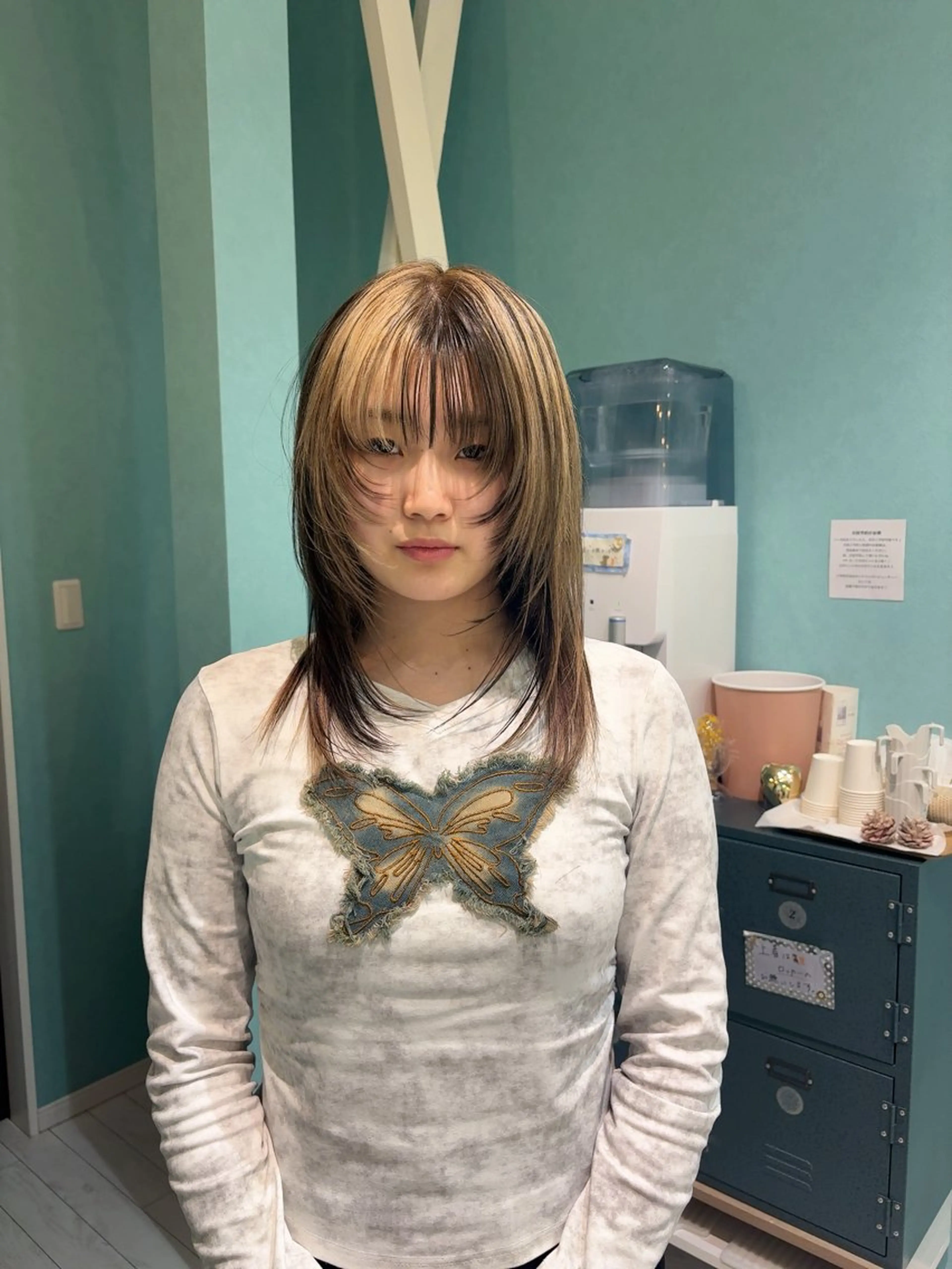 セミロング レイヤーカット ウルフカット ウルフレイヤー ENOMOTO SHIGEMICHIのヘアスタイル