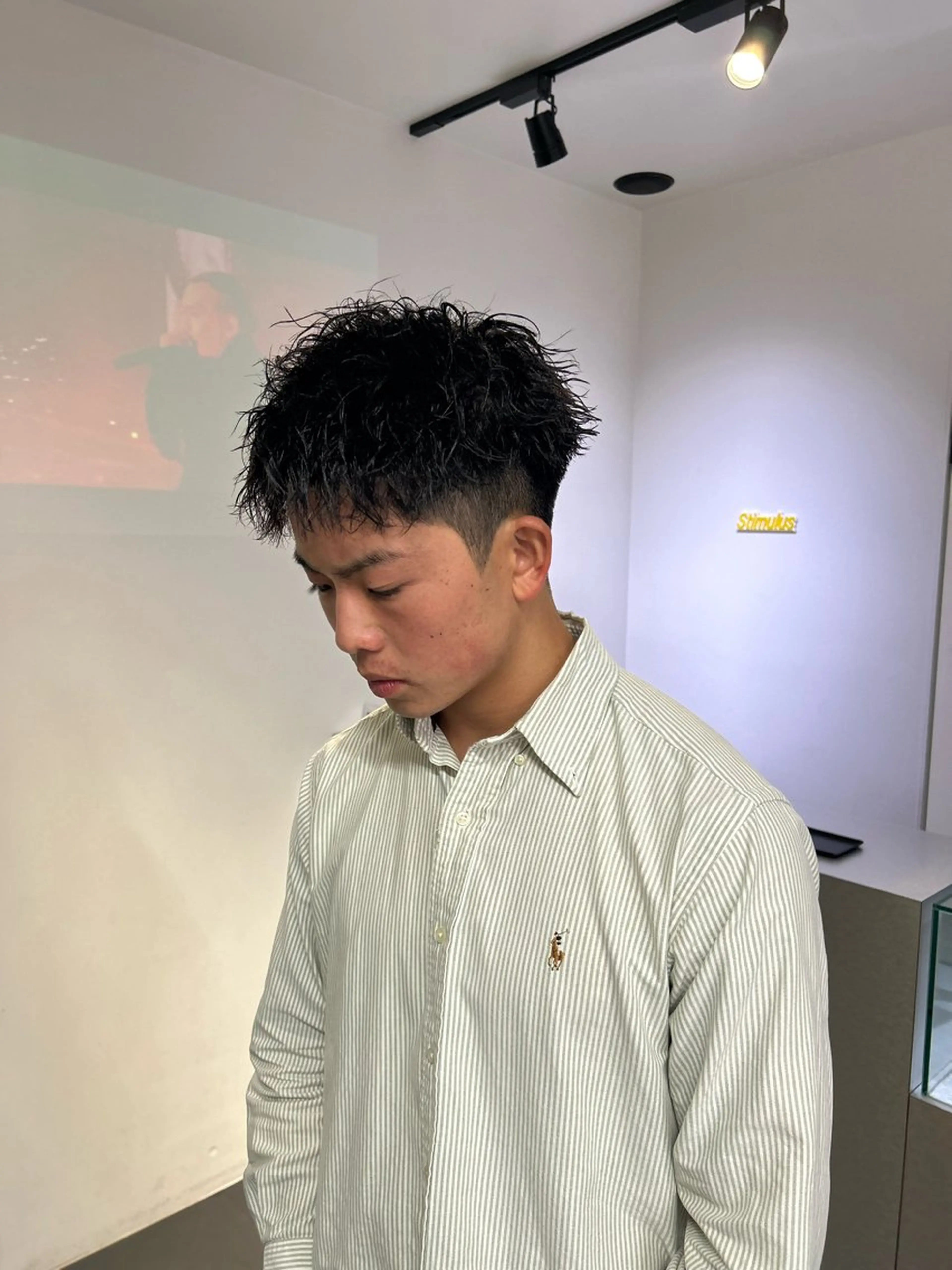 ショート パーマ メンズ スパイキーショート ショートヘア stimulus所属・stimulus/ HAYATOのヘアスタイル