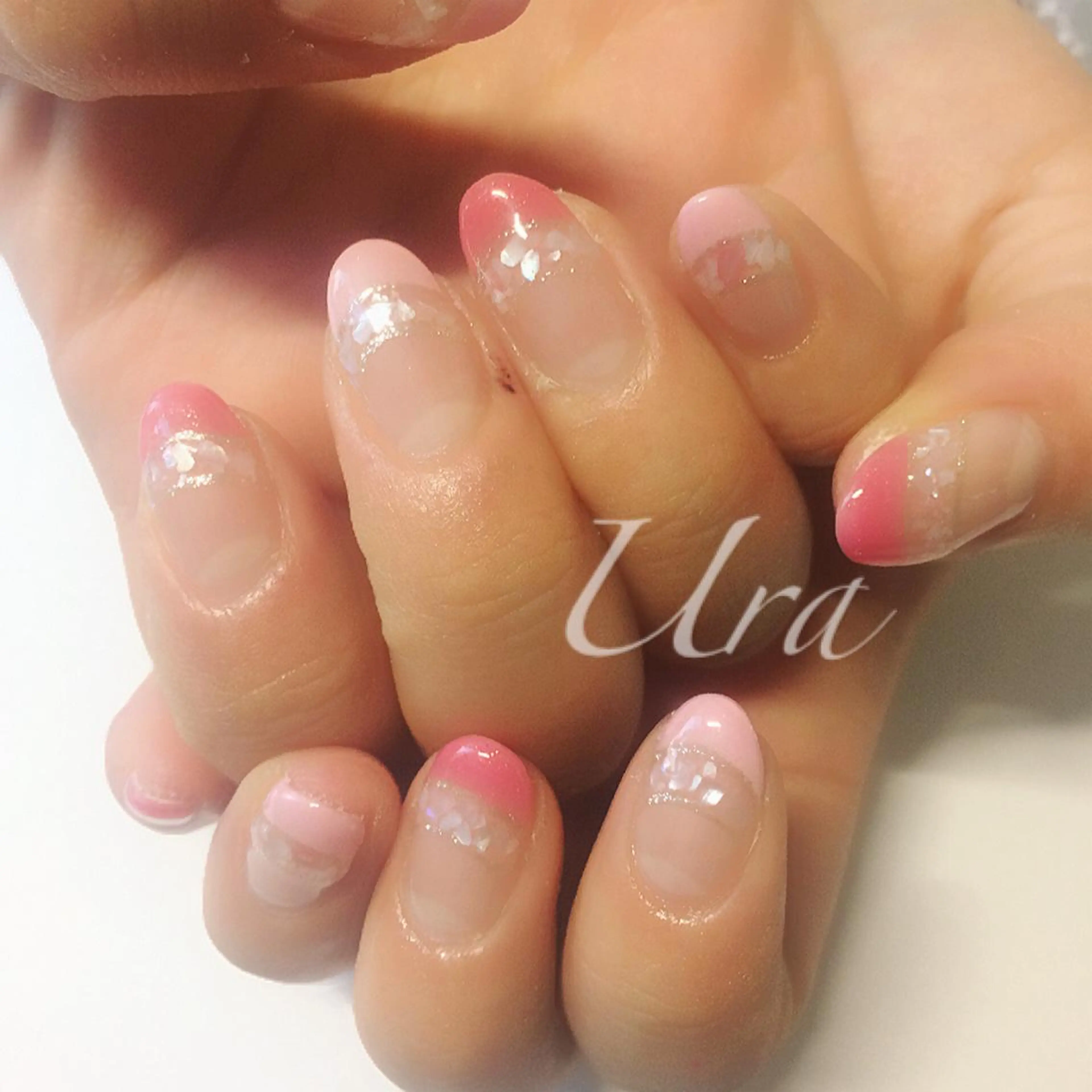 ネイル ダブルフレンチ フレンチネイル UrakoNail 《nail》のネイルデザイン