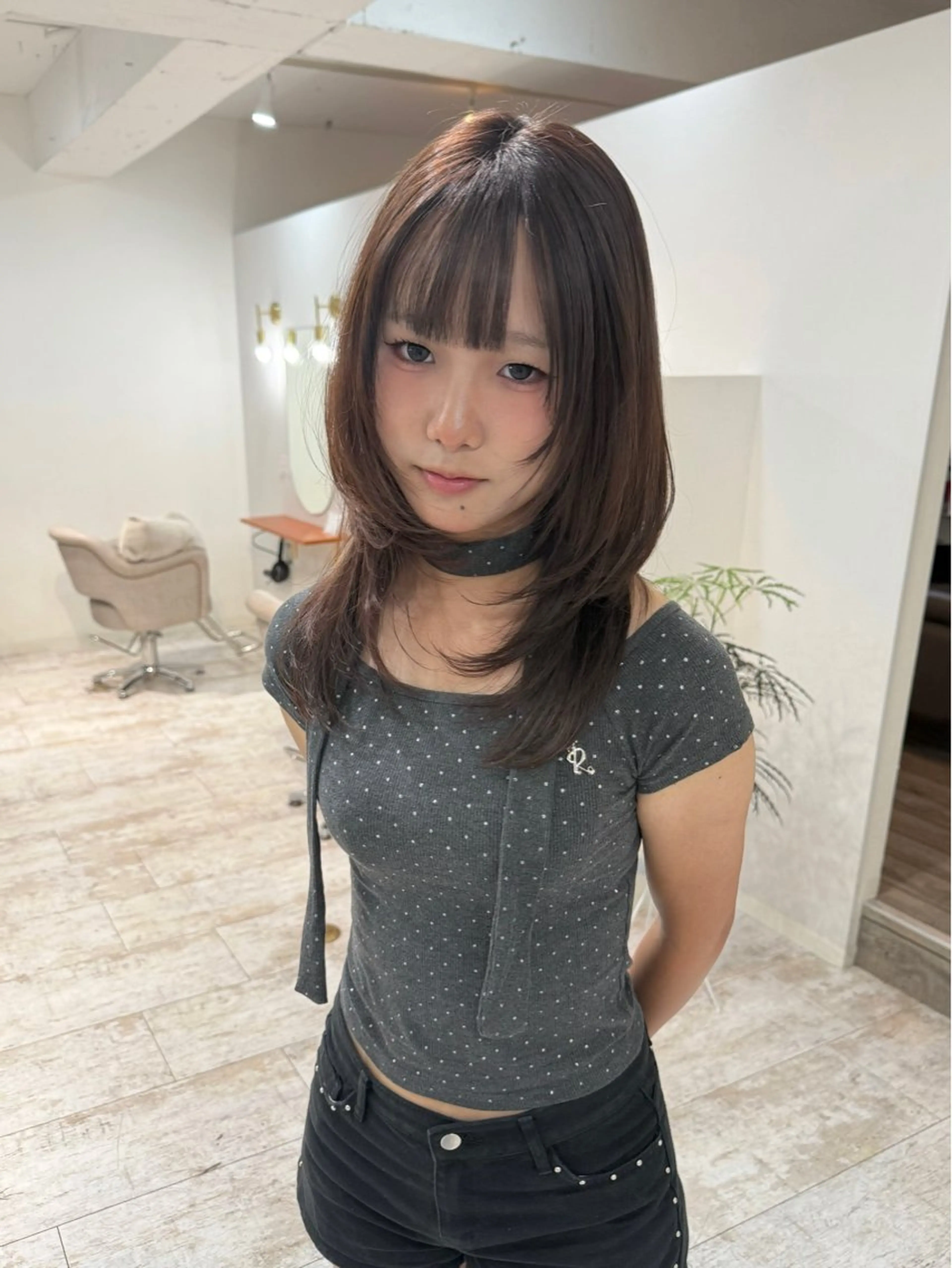 レイヤーカット＋透明感カラー+バイカルテ2stepトリートメント🫧の写真