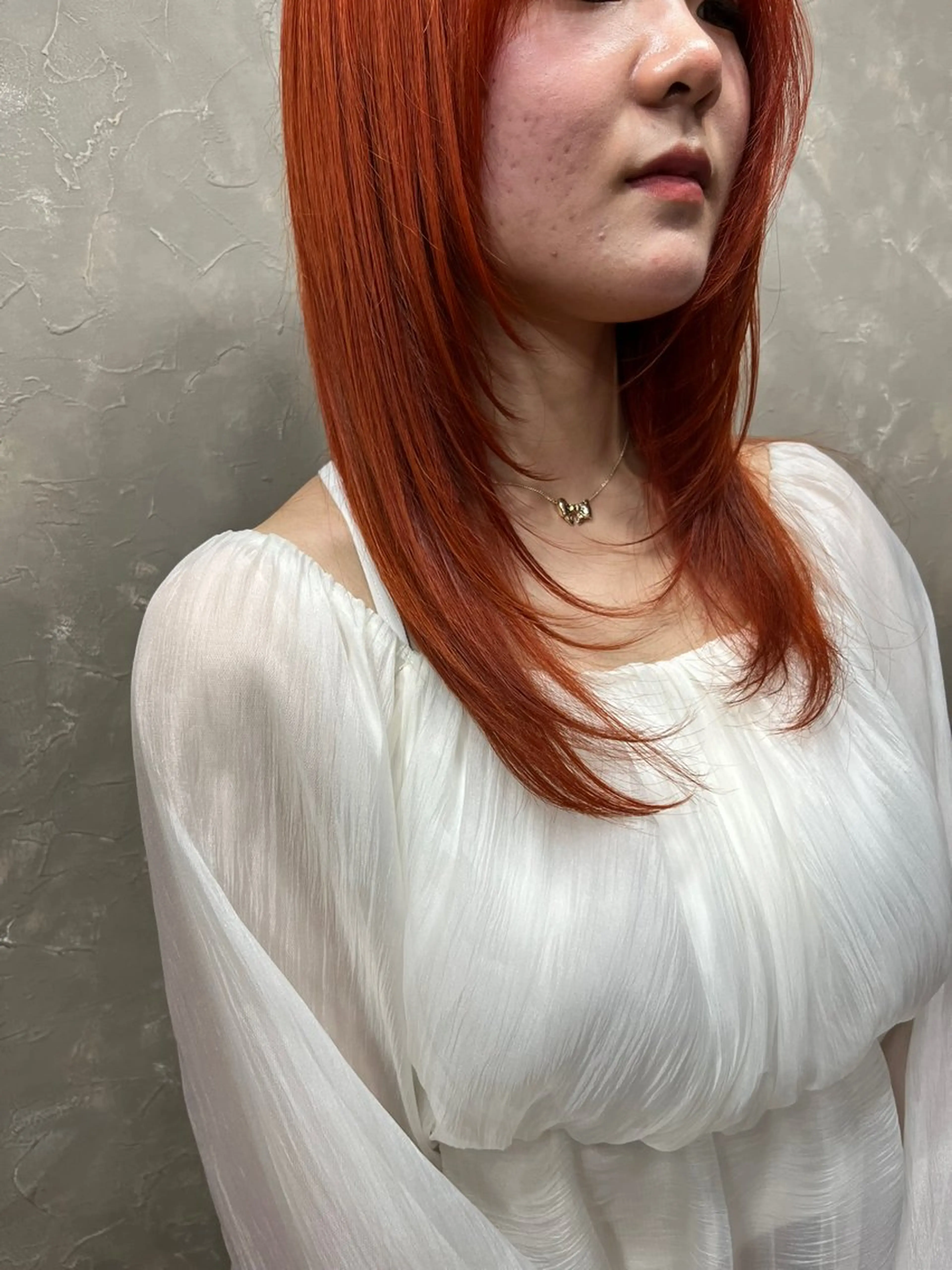 ミディアム カラー ブリーチ 有田裕真 【ブリーチカラー】のヘアスタイル