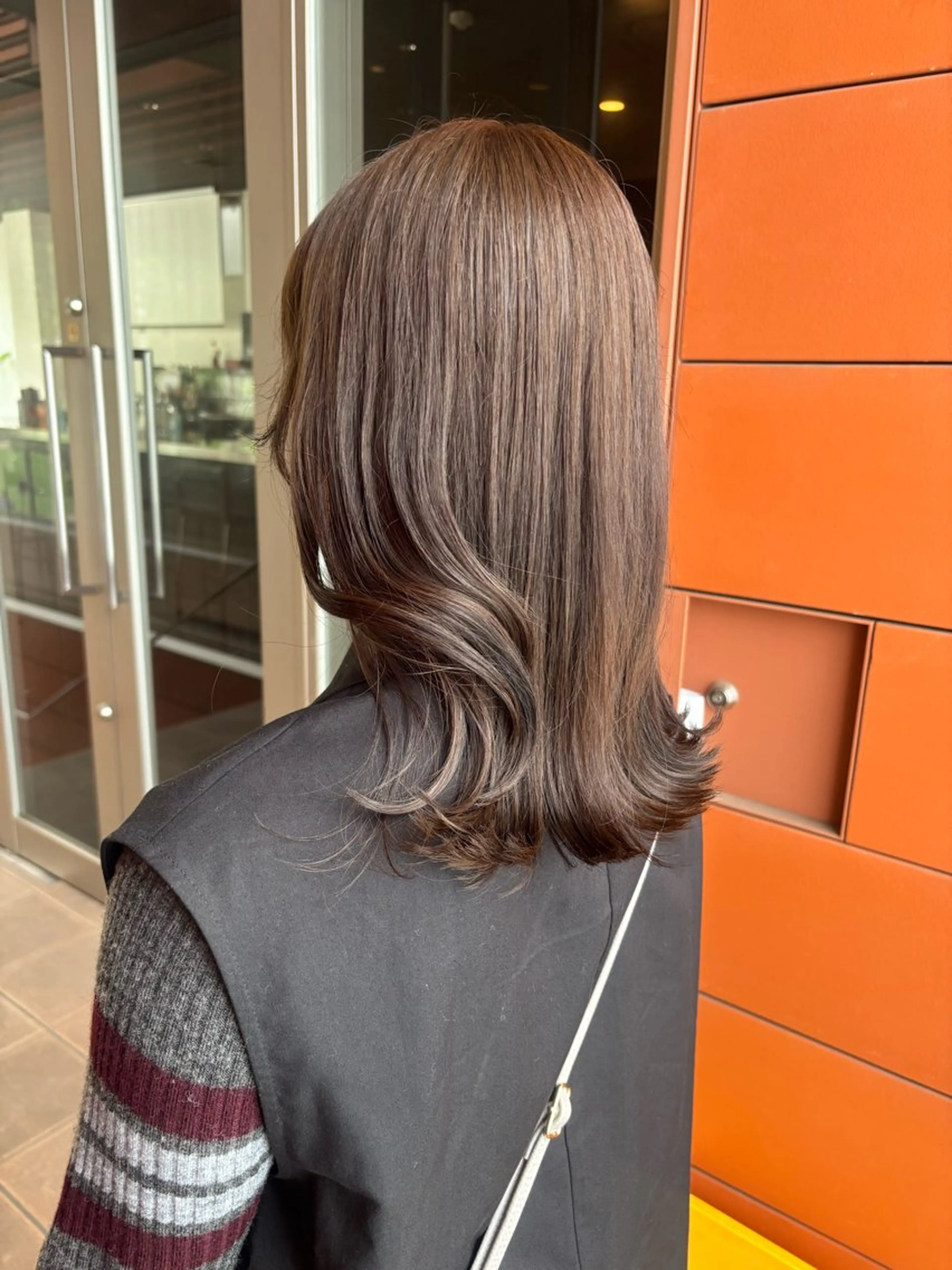 カラー ブラウンカラー ケアカラー 透明感カラー オレンジ 髪質改善 miyu/ボブ/ 透明感カラー/栄のヘアスタイル