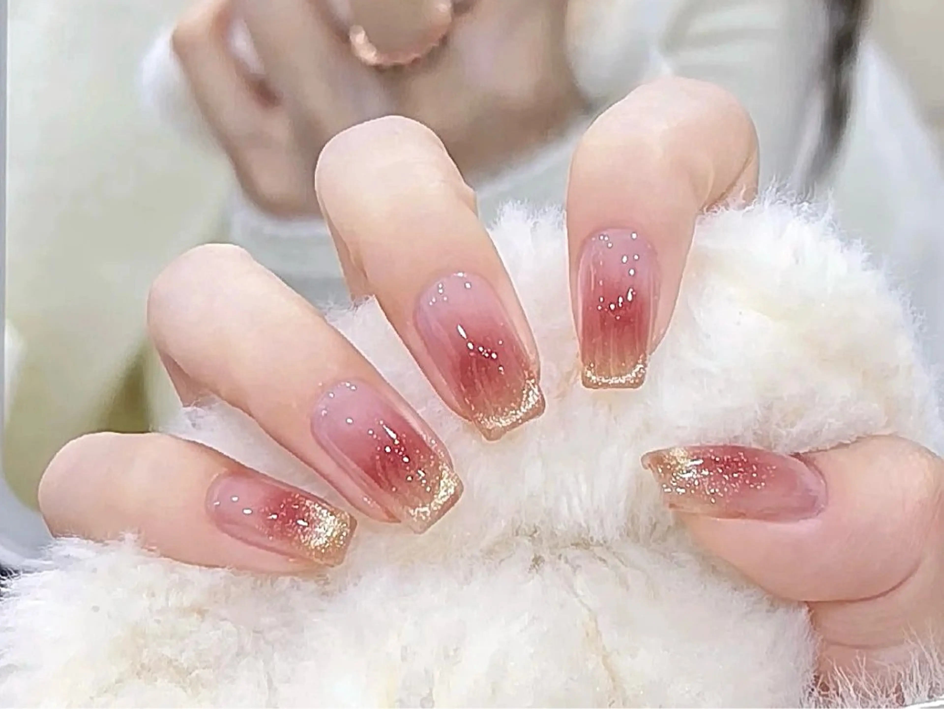 ネイル アートネイル オーロラネイル クリアネイル フレンチネイル ジェルネイル More Glam渋谷店のネイルデザイン