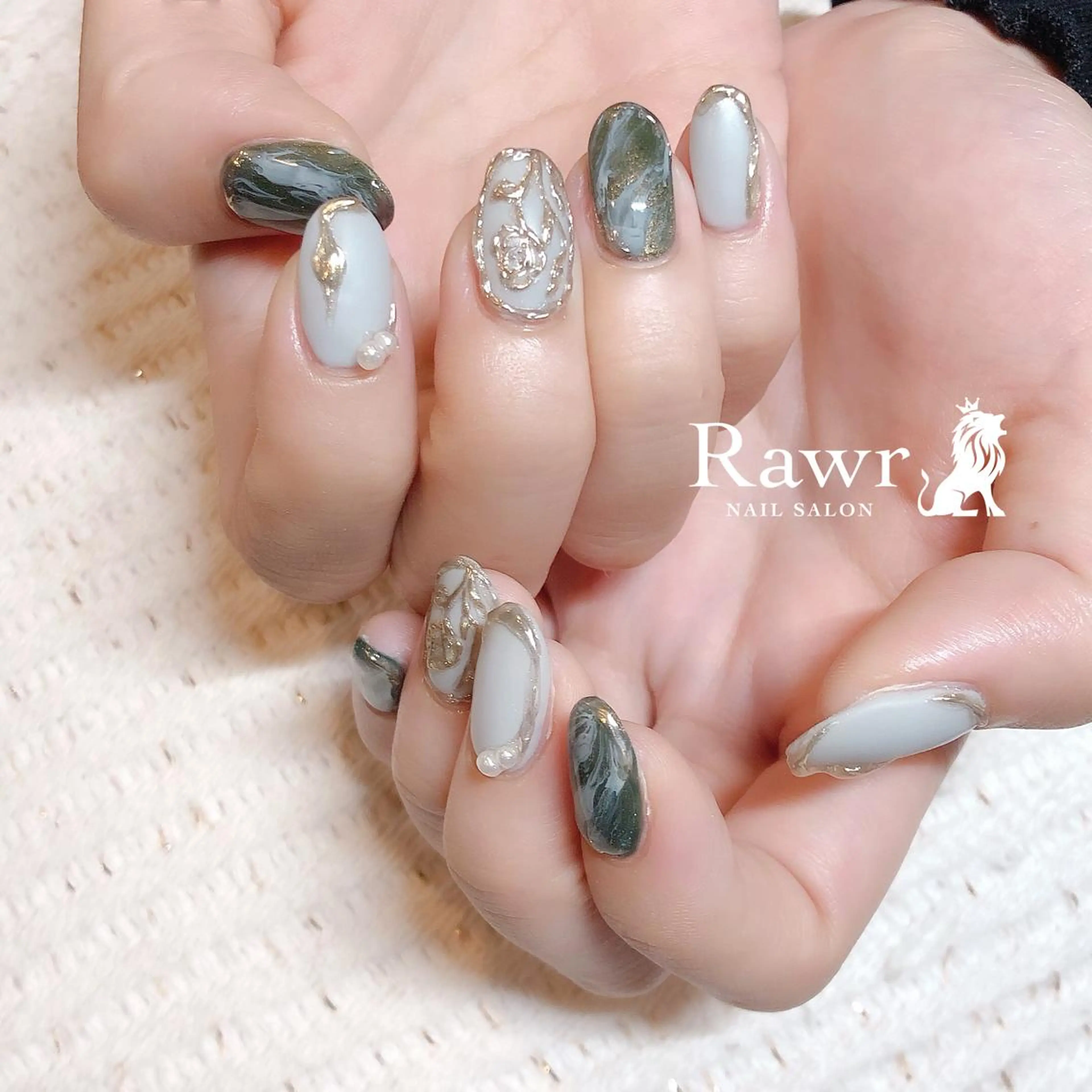 ネイル ハンドネイル Rawr / saoriのネイルデザイン