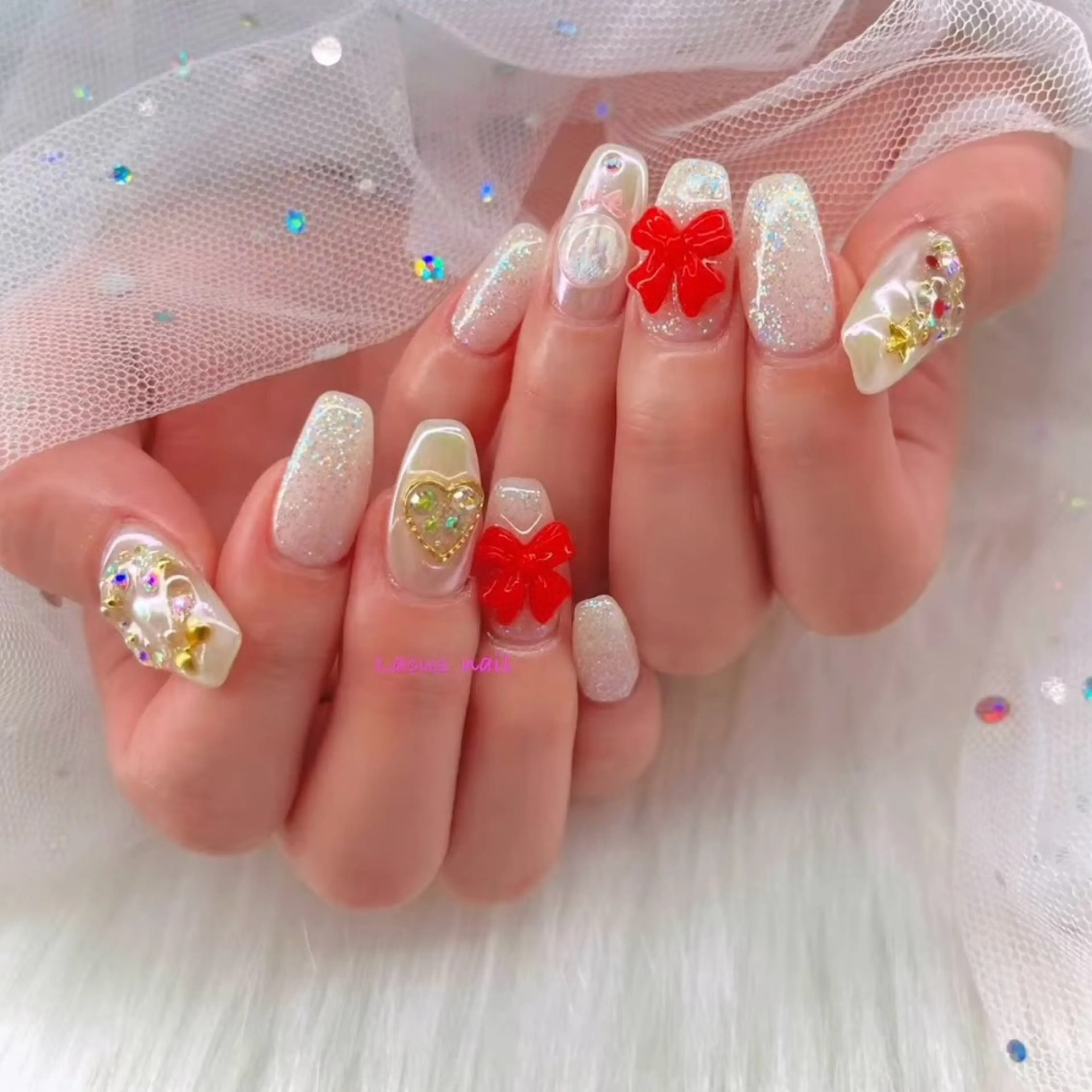 ネイル アートネイル スカルプネイル Nail Salon Lacusのネイルデザイン