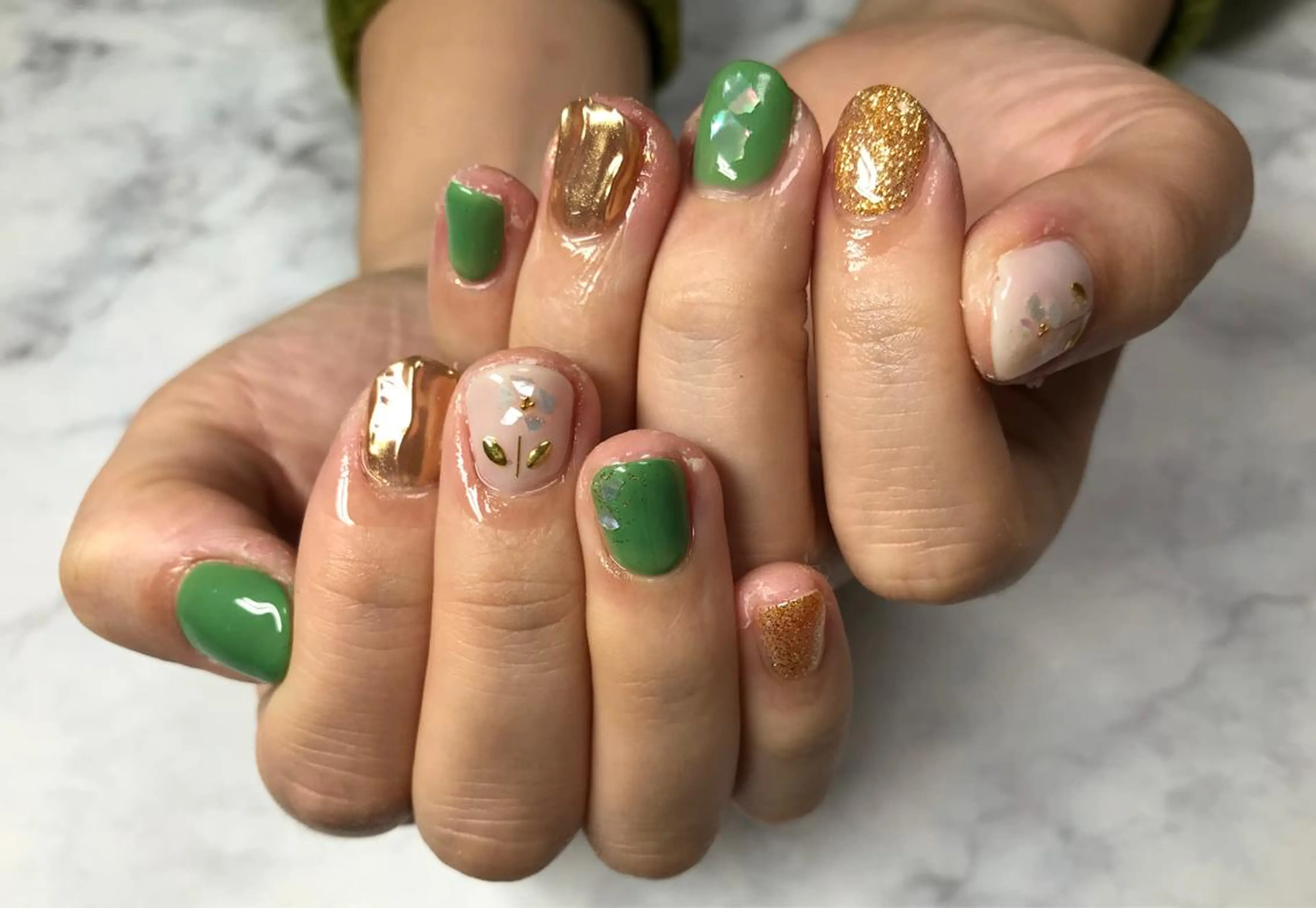 ネイル ハンドネイル Mana‪ ‪·͜· ❤︎‬のネイルデザイン