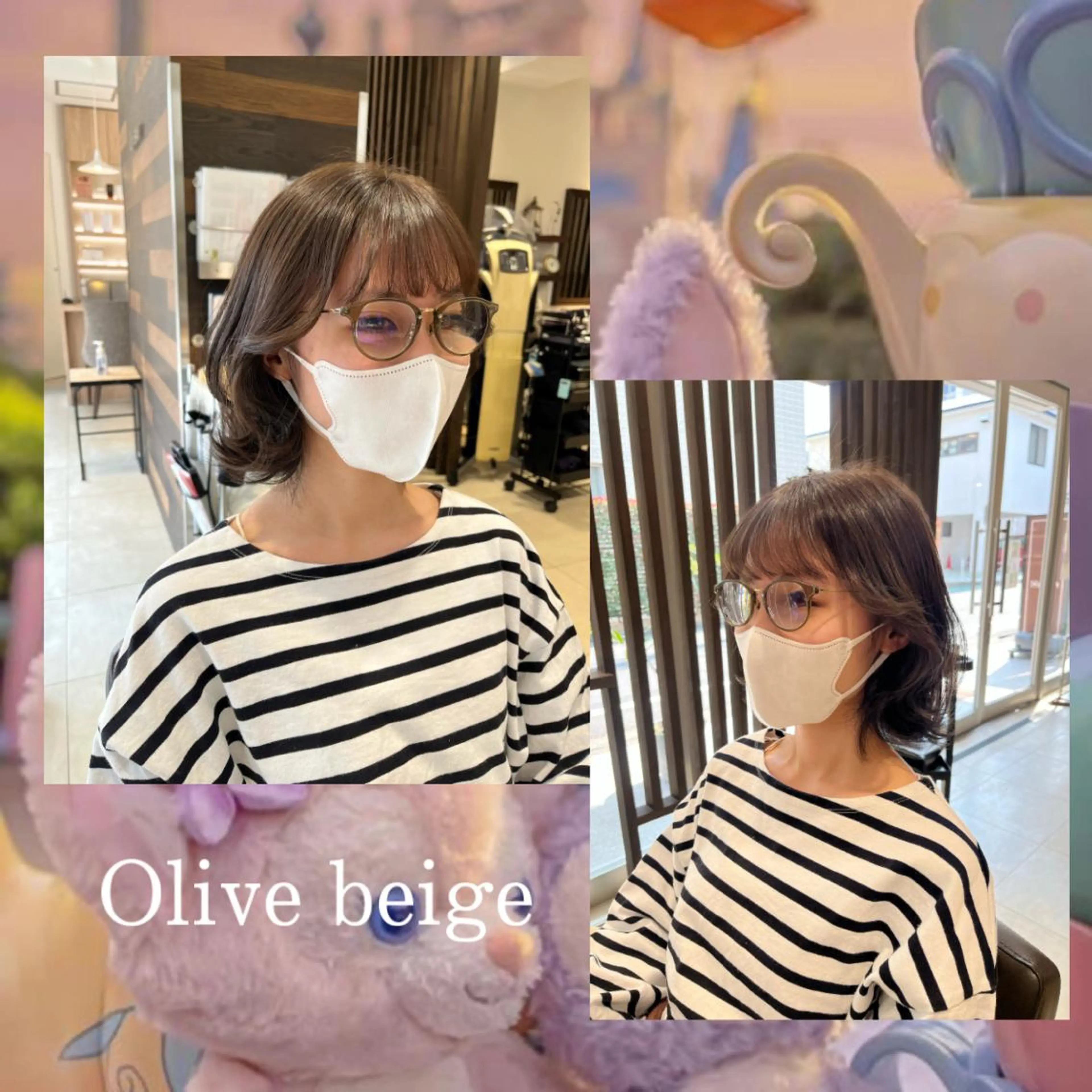 ミディアム カラー ヘアアレンジ カット ヘアカラー トリートメント eN°byyoureshair所属・🎀トップスタイリ スト湯川響🎀のヘアスタイル