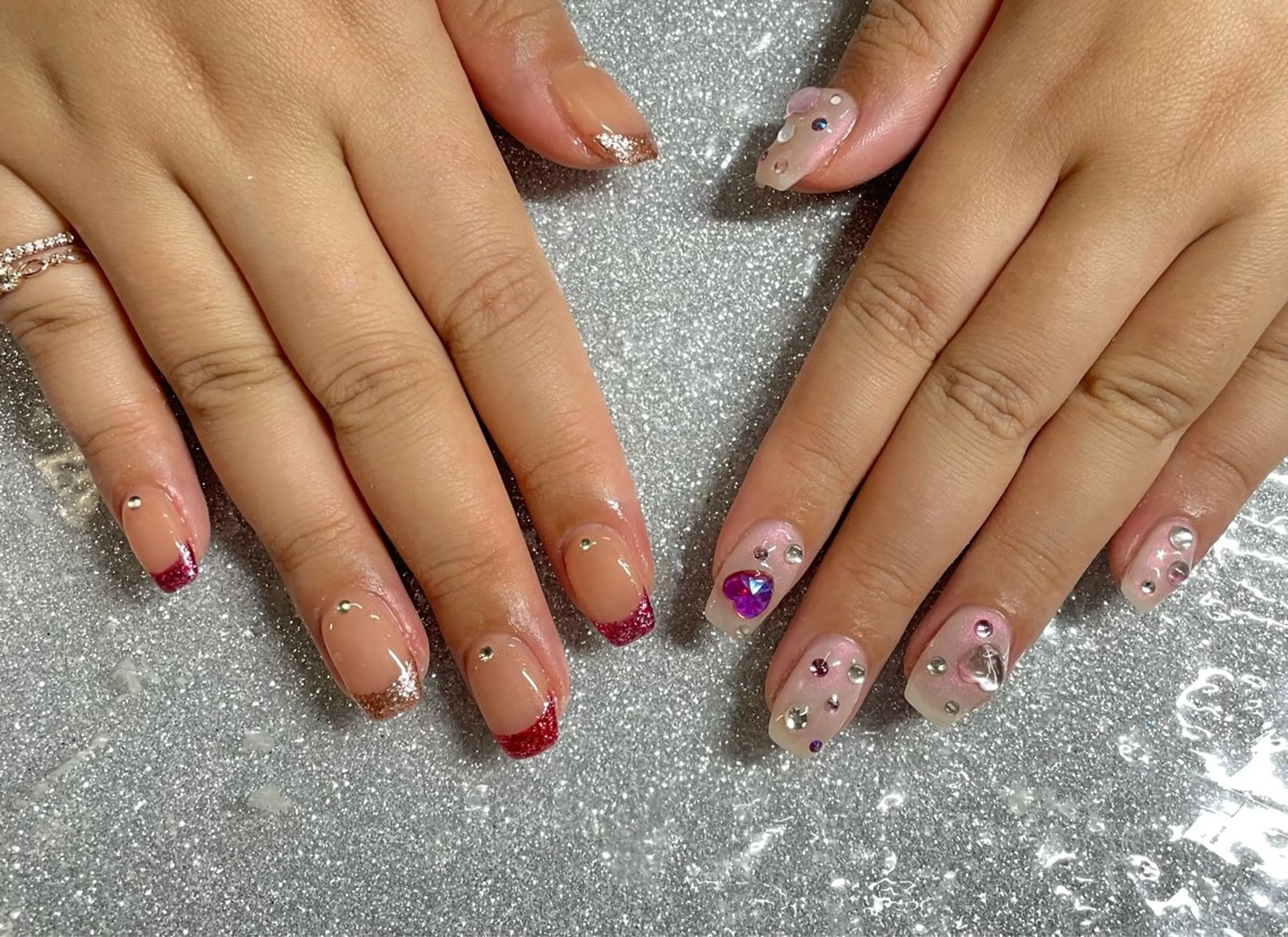 ネイル ハンドネイル VIERU 🌈🎀💖のネイルデザイン