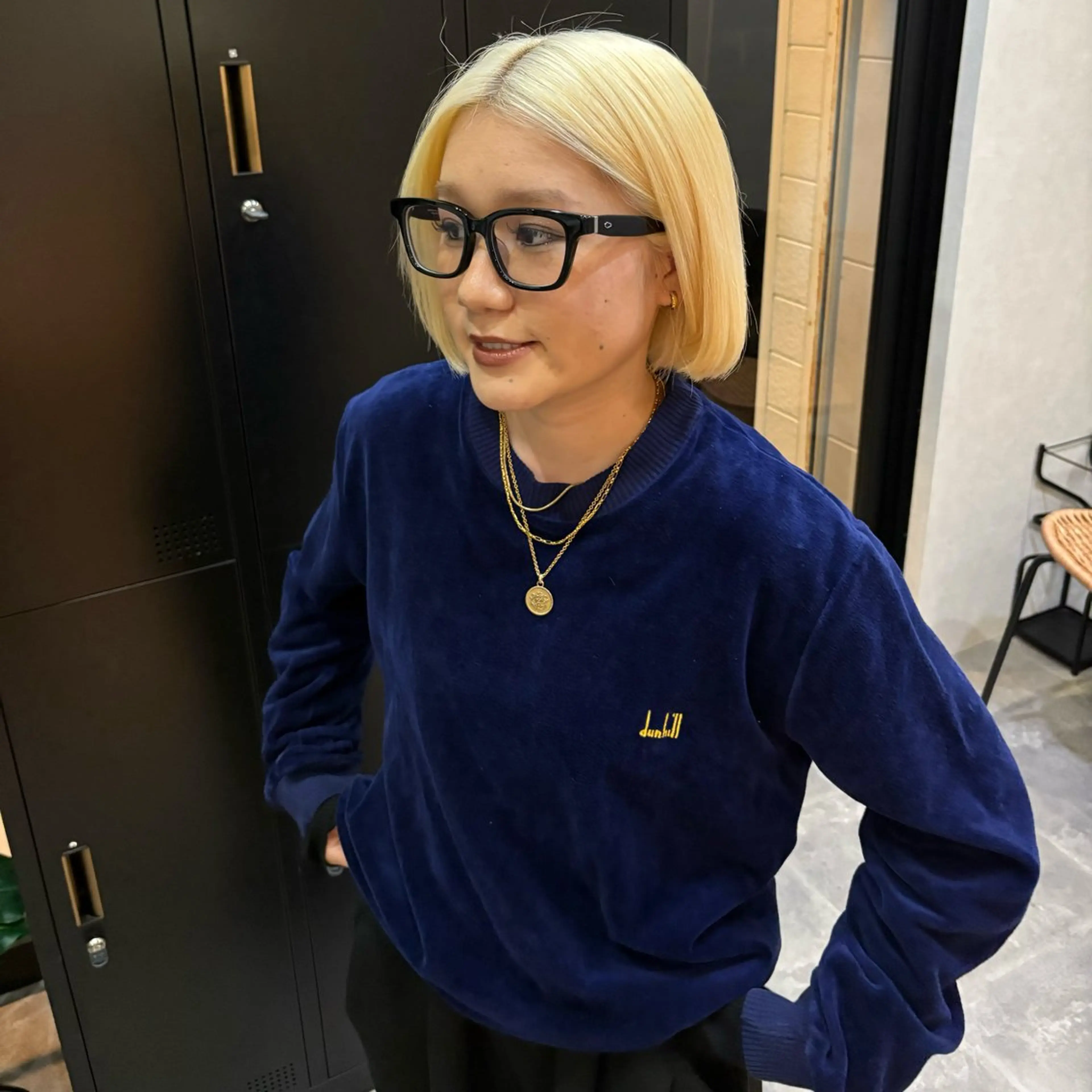 ミディアム カラー 抜きっぱなしブロンド ボブ カット ヘアカラー トリートメント 東 大智のヘアスタイル