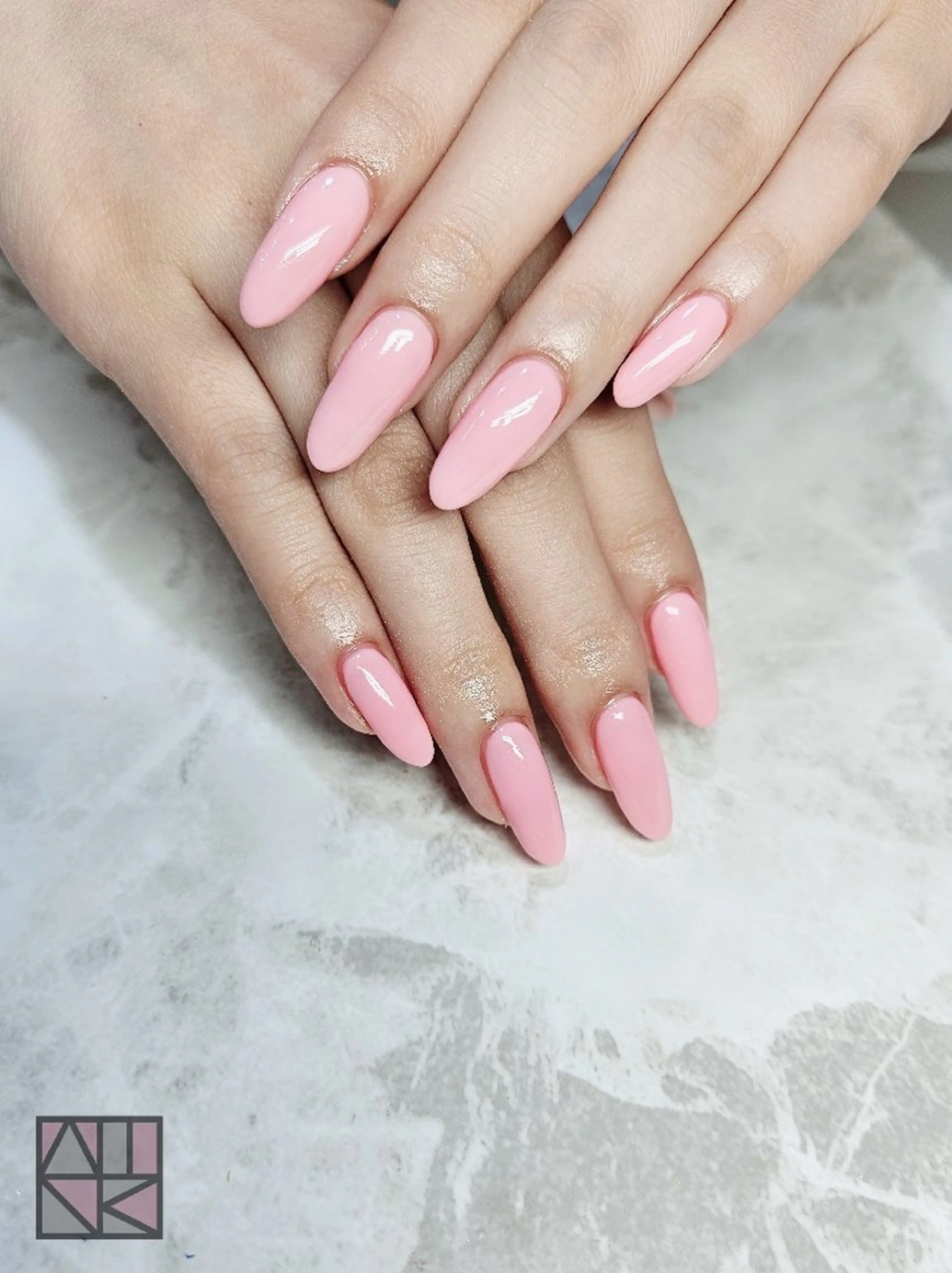 ネイル ピンク ハンドネイル WINK所属・吉澤 響香のネイルデザイン