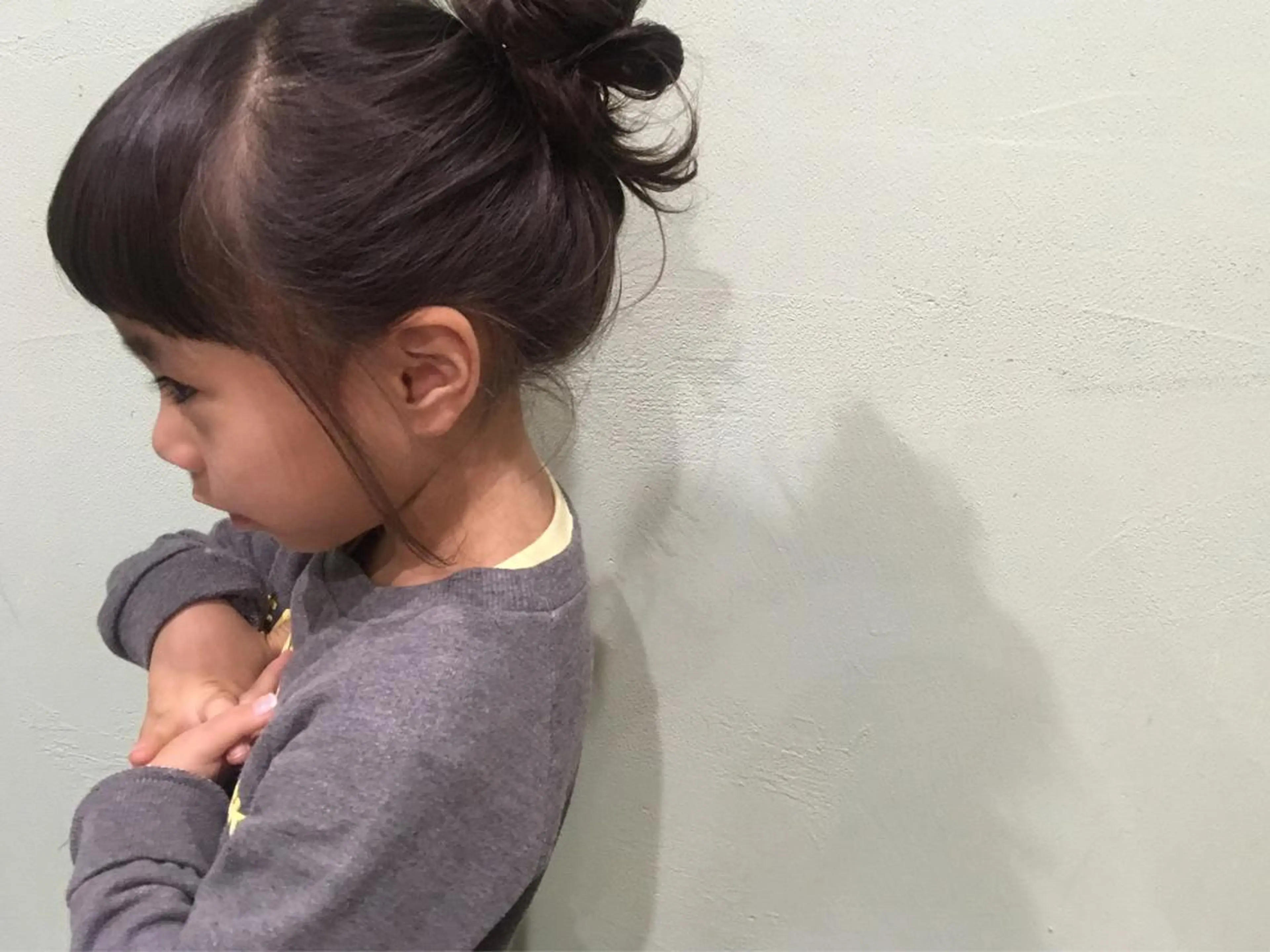 ミディアム ロング ヘアアレンジ キッズ お団子ヘア ポニーテール milk所属・キノシタ マユのヘアスタイル