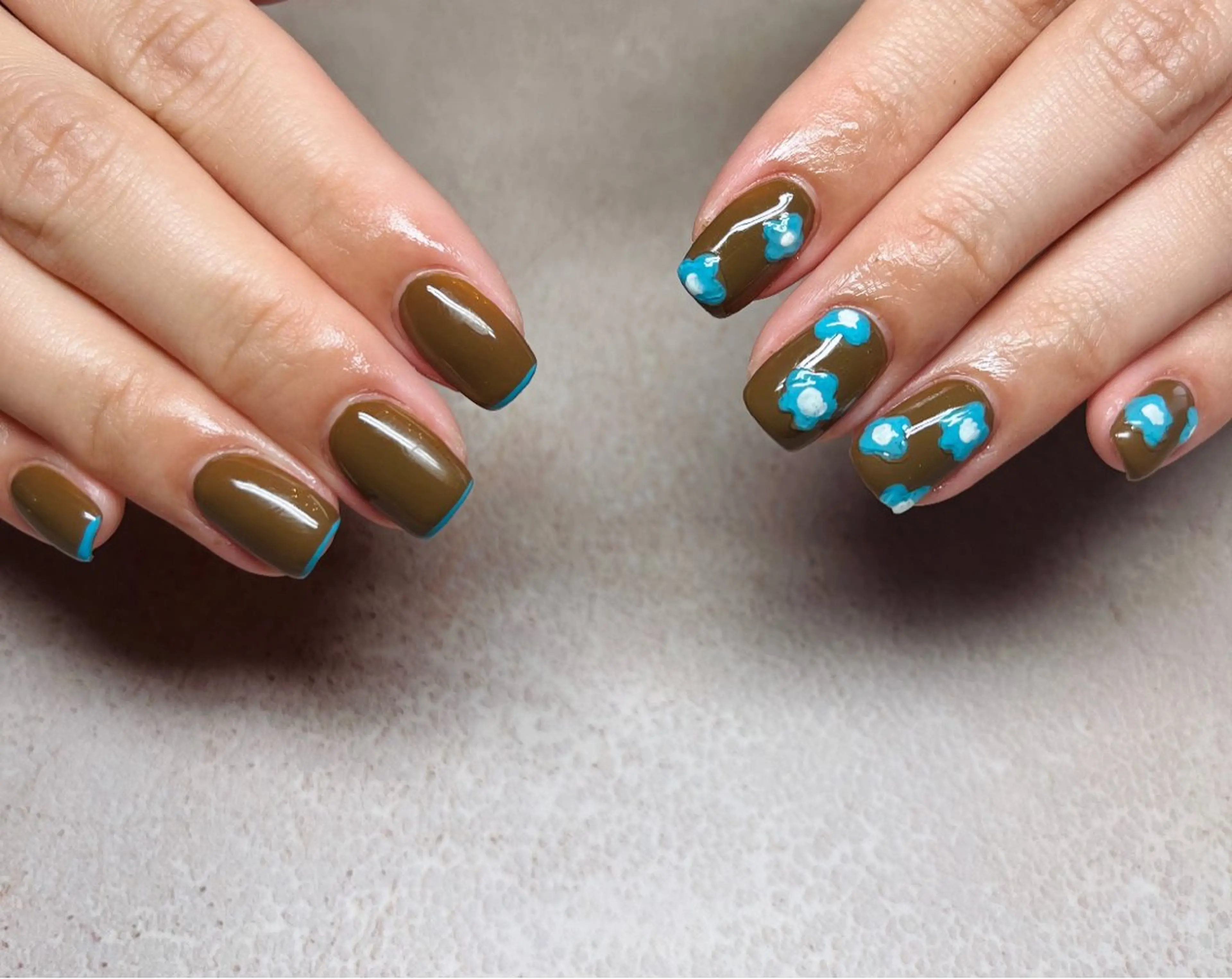 ネイル フレンチネイル ハンドネイル HazeGrass NAILのネイルデザイン