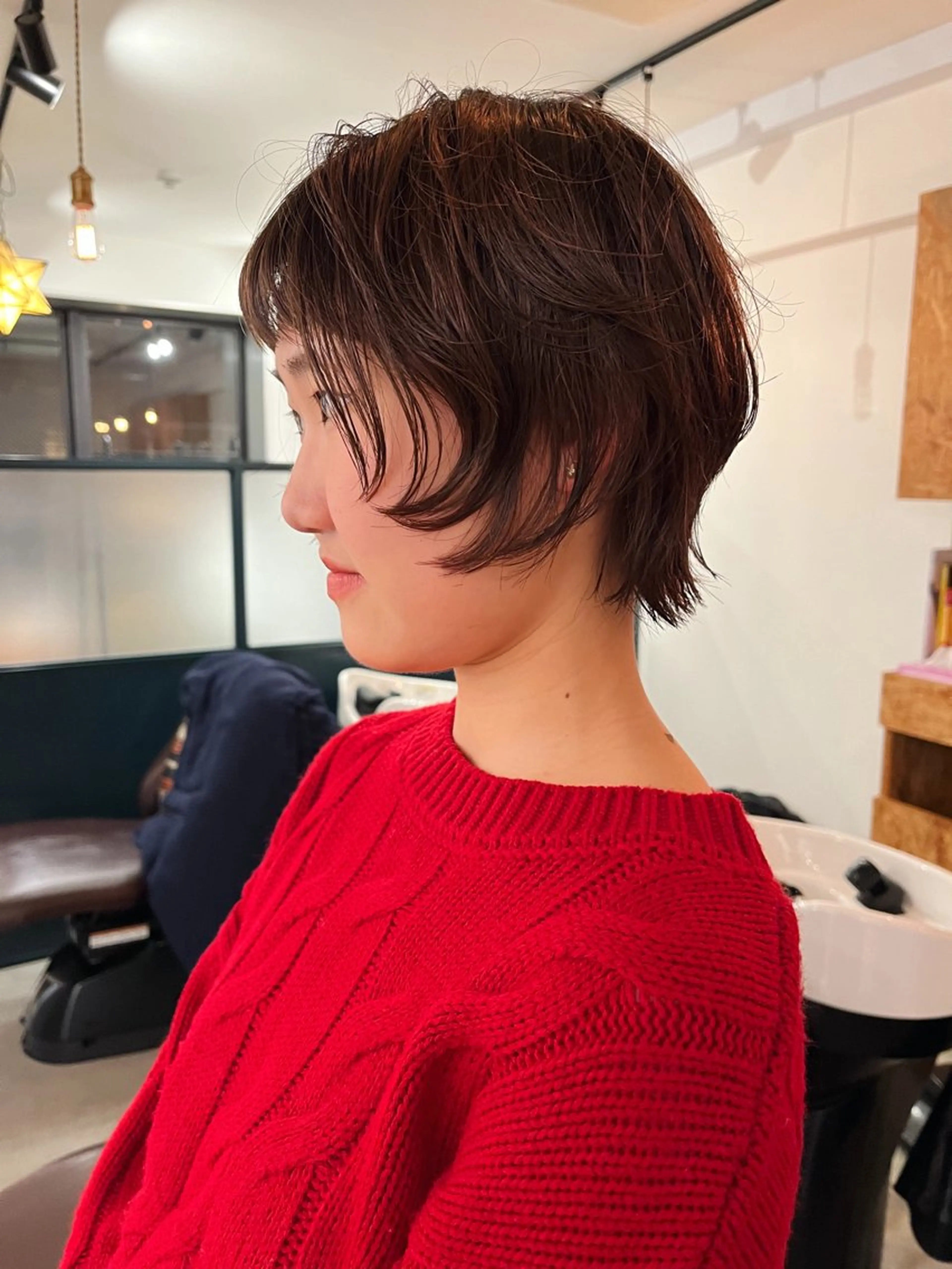 ショート ショートヘア 暖色/パーマ 🌼クニトウメイのヘアスタイル