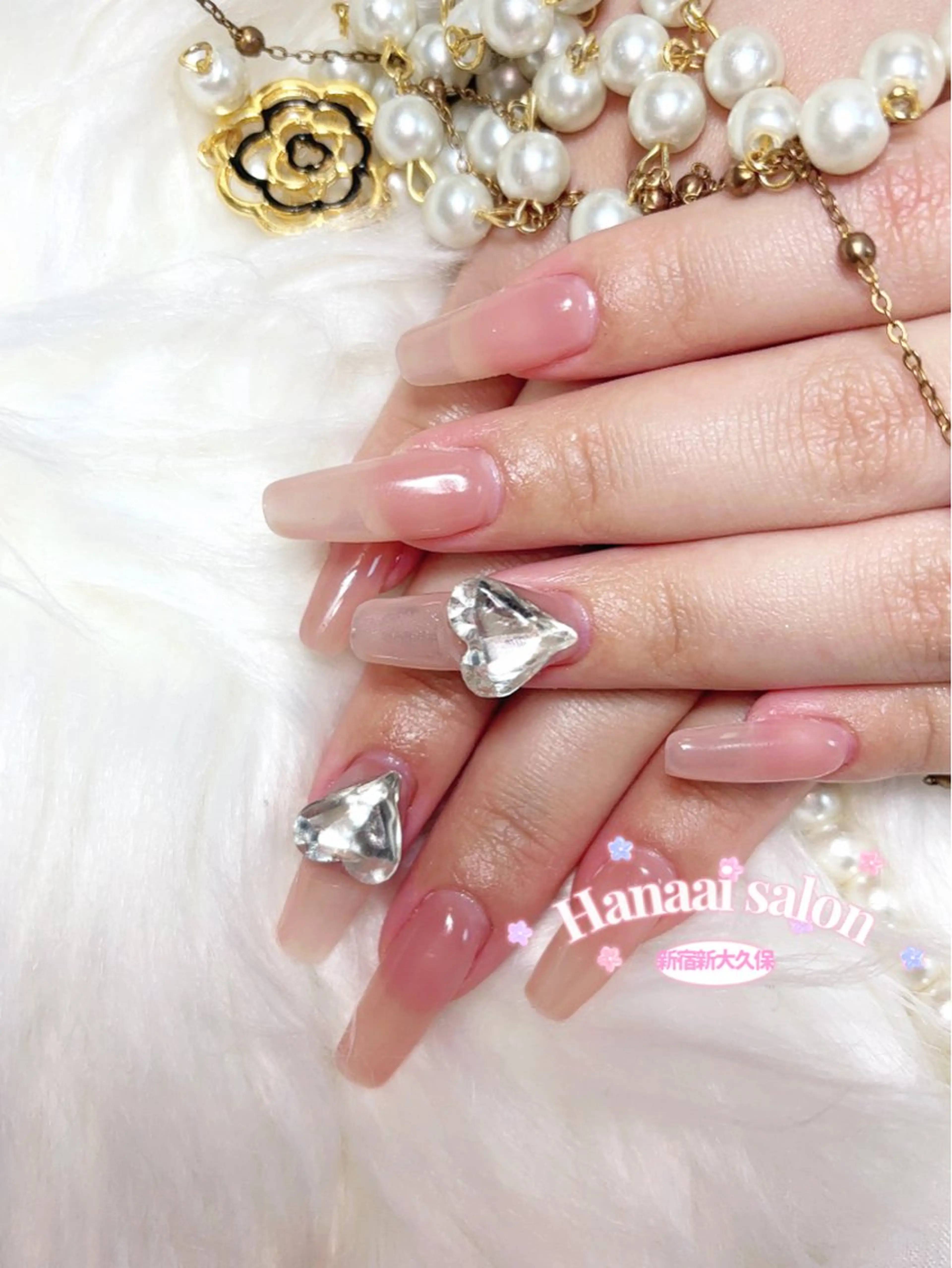 ミディアム ハンドネイル Hanaai salon あまねのネイルデザイン