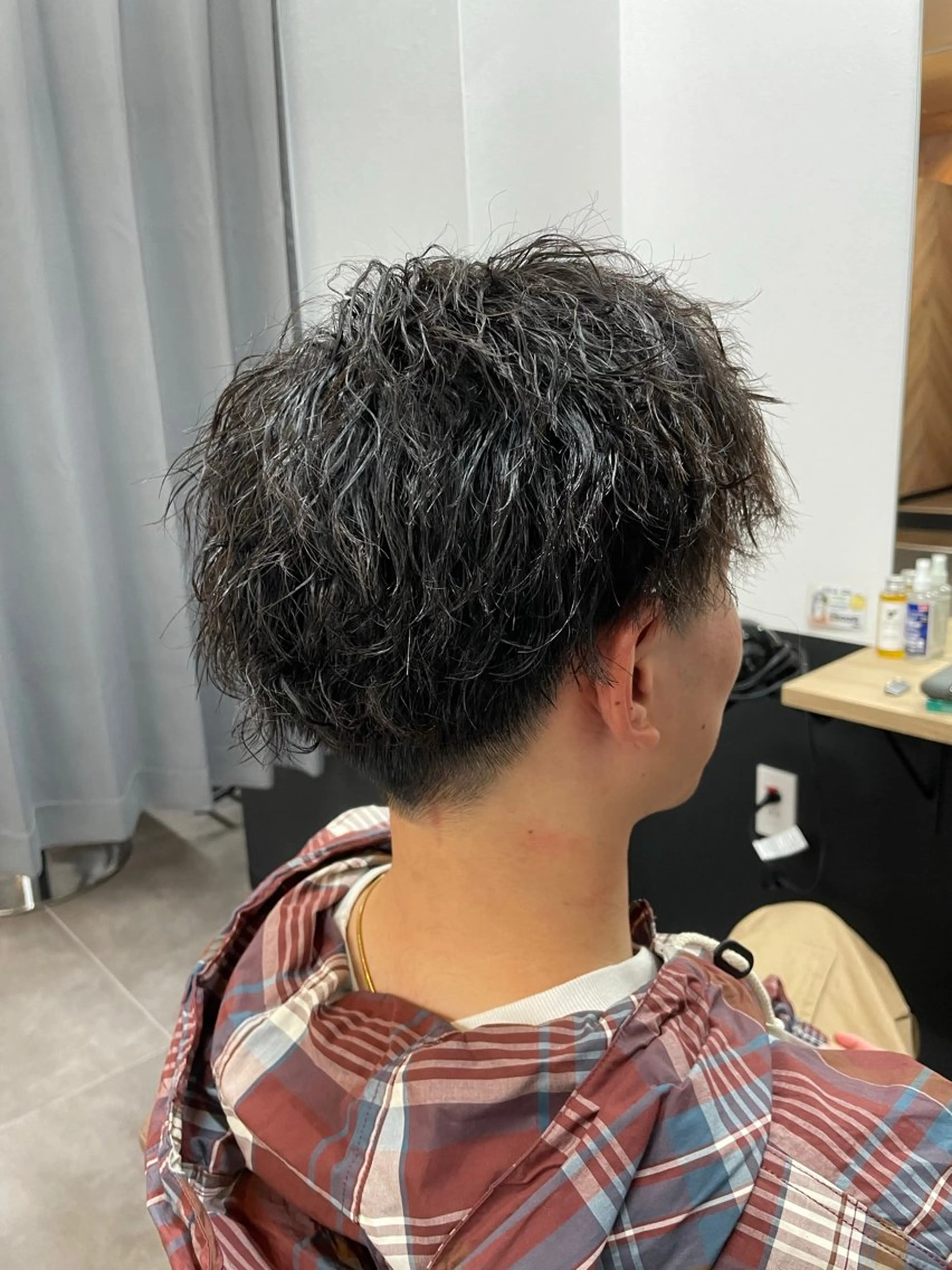 【30％OFF】カット✂️＋メンズパーマ＋スキャルプシャンプー💆‍♂️/10000円→7000円の写真