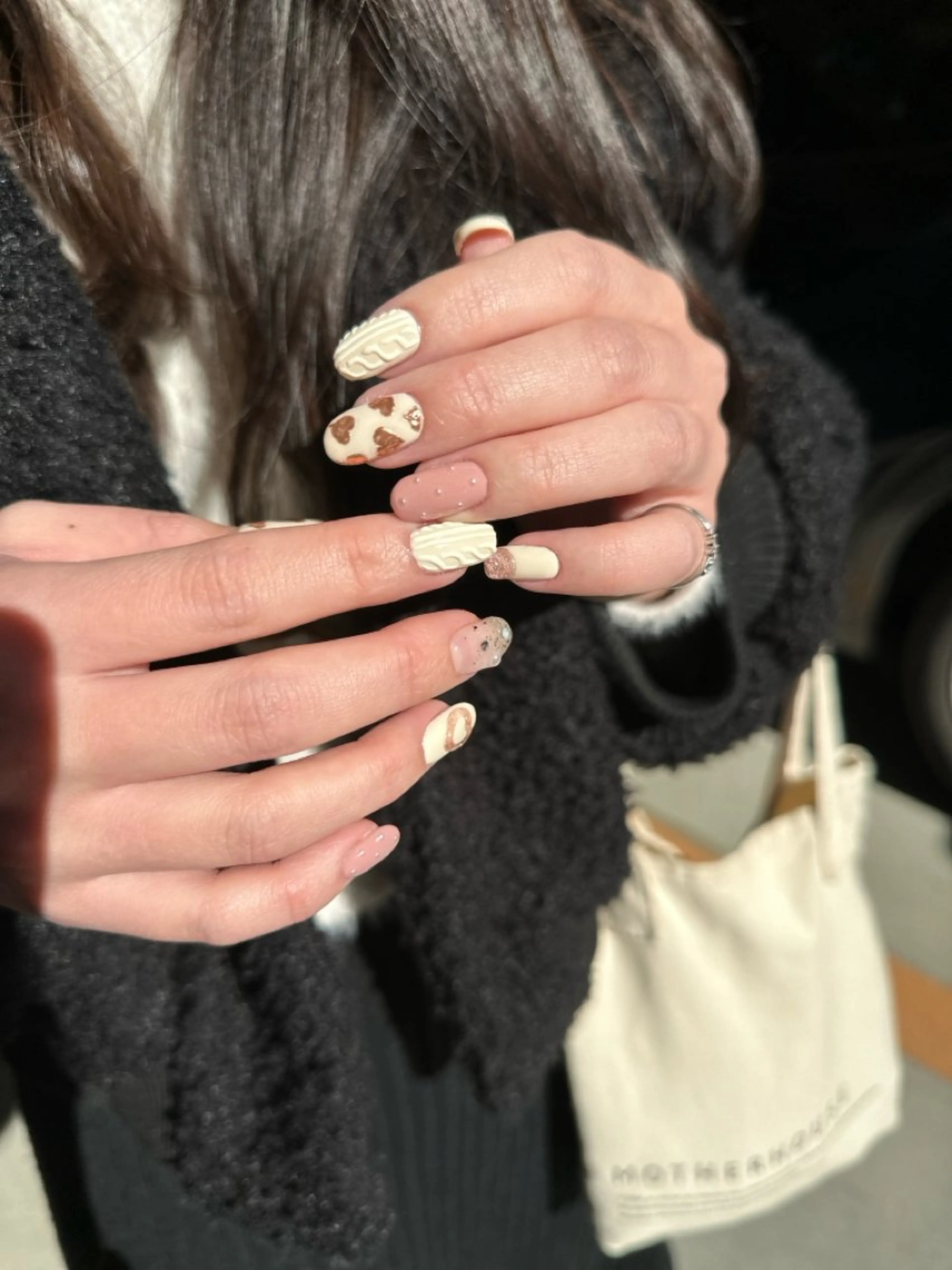 ネイル ハート バレンタイン nail salon  ∞ mikanal ∞所属・nailsalon ∞ ﾐｶﾅﾙ ∞のネイルデザイン